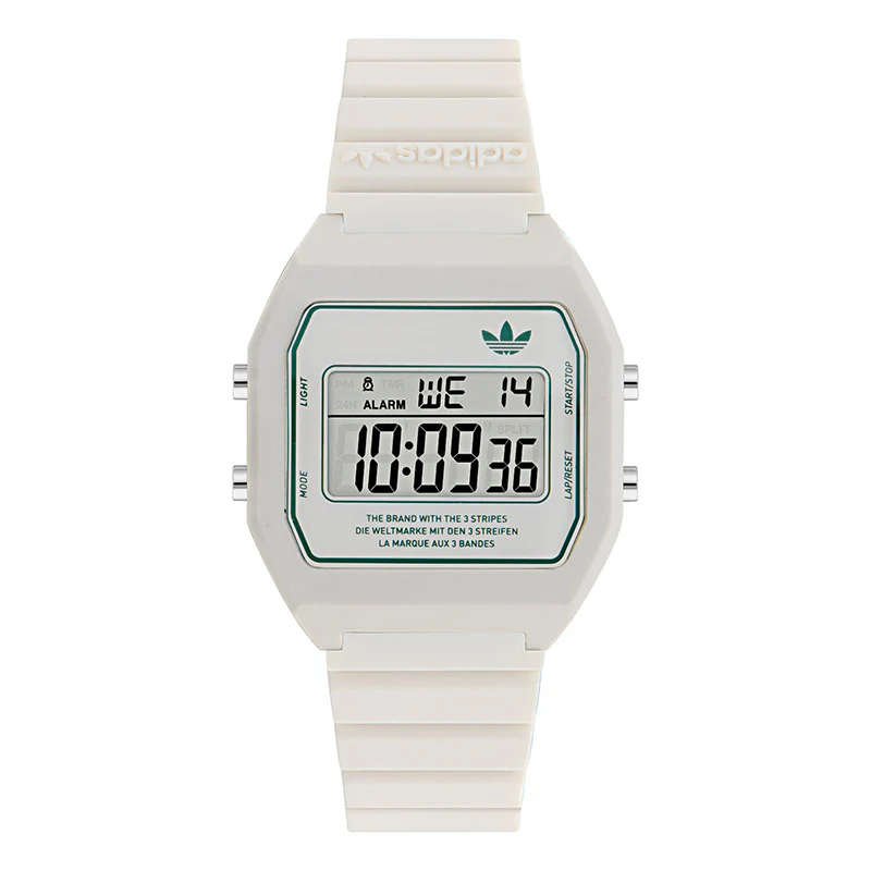 Adidas Originals Digital Two Unisex White Watch