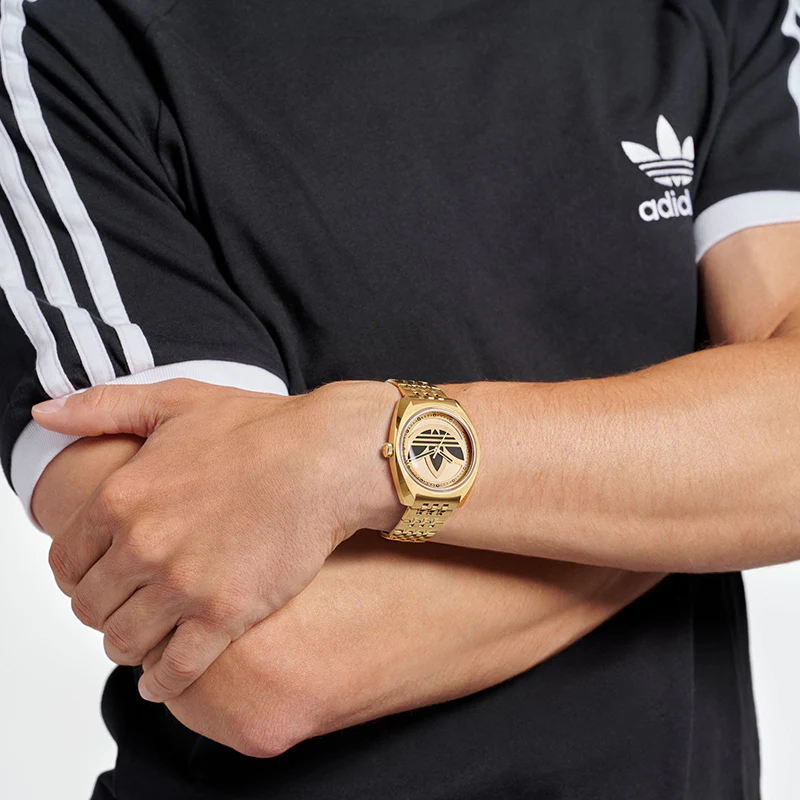 Adidas Originals Edition One Unisex Gold Watch - Image 5