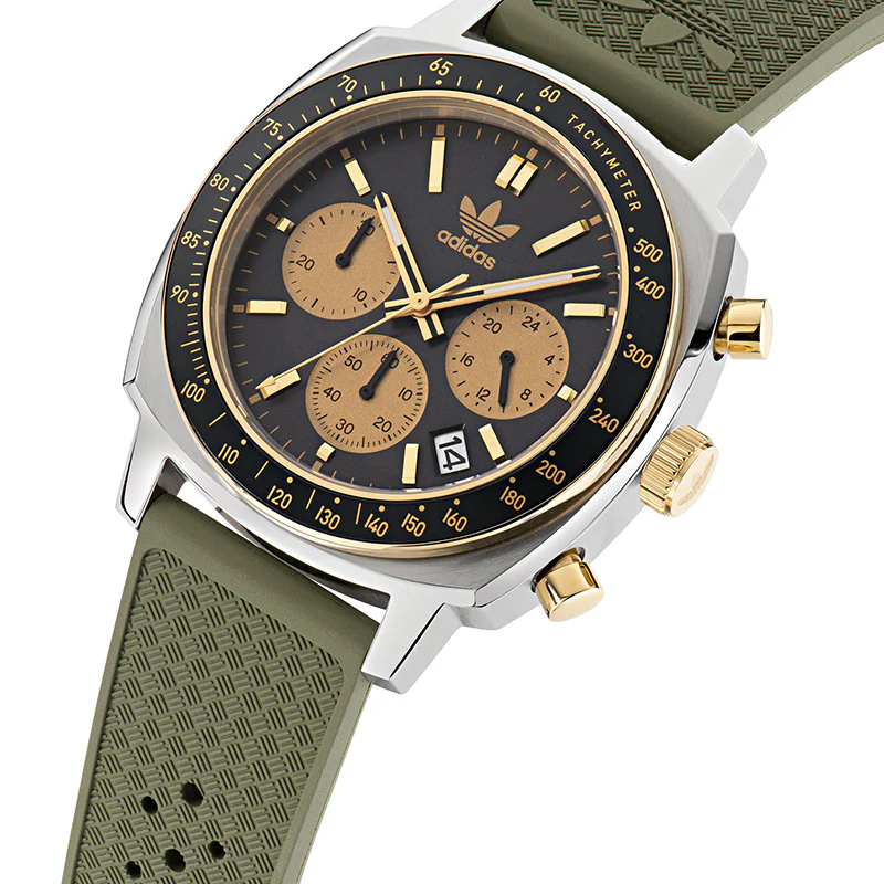 Adidas Originals Master Originals One Chrono Unisex Black Watch - Image 2