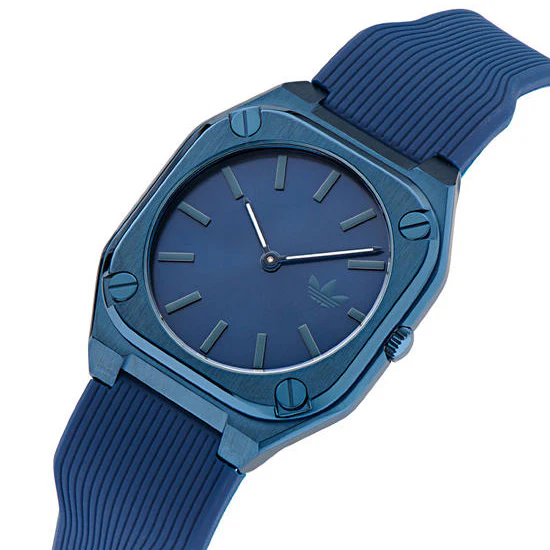 Adidas Originals City Tech Thin Unisex Blue Watch - Image 2