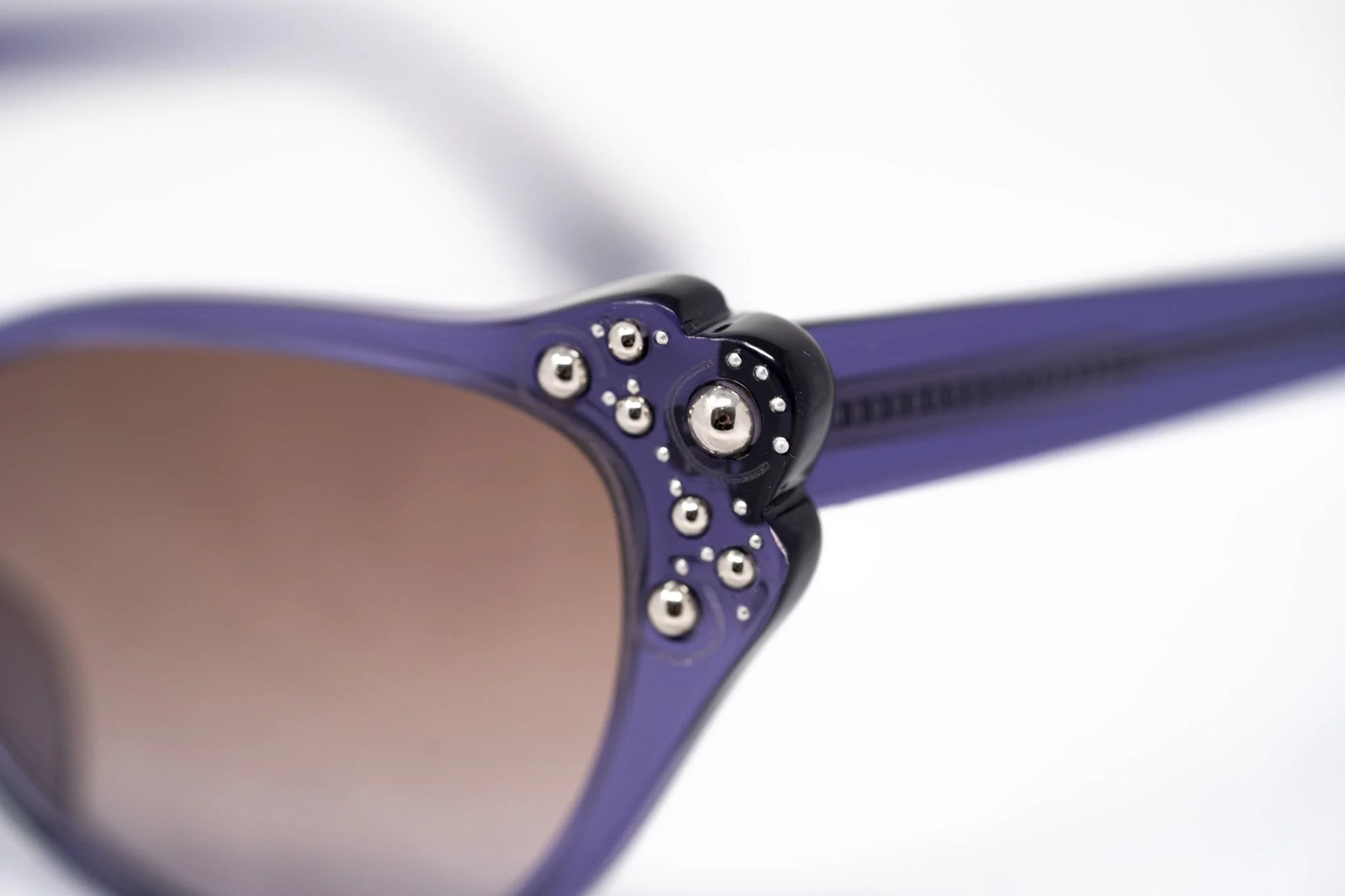 Agent Provocateur Sunglasses Cat Eye Purple and Brown - Image 9