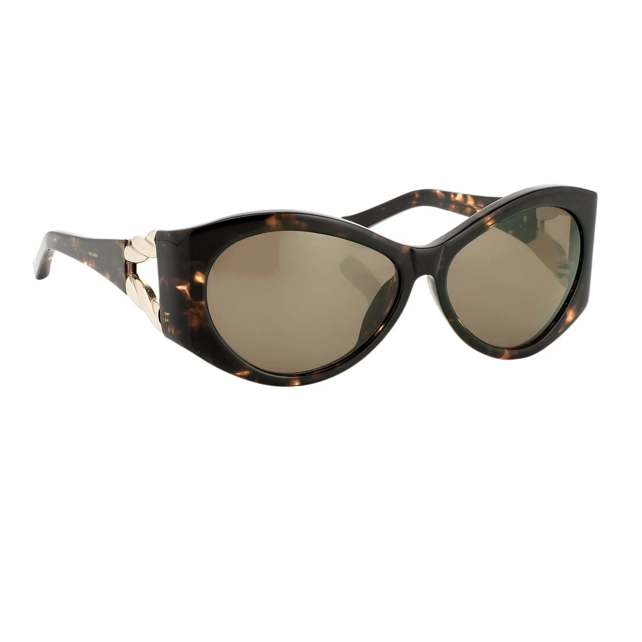 Agent Provocateur Ladies Sunglasses Oversized Tortoiseshell and Green - Image 3