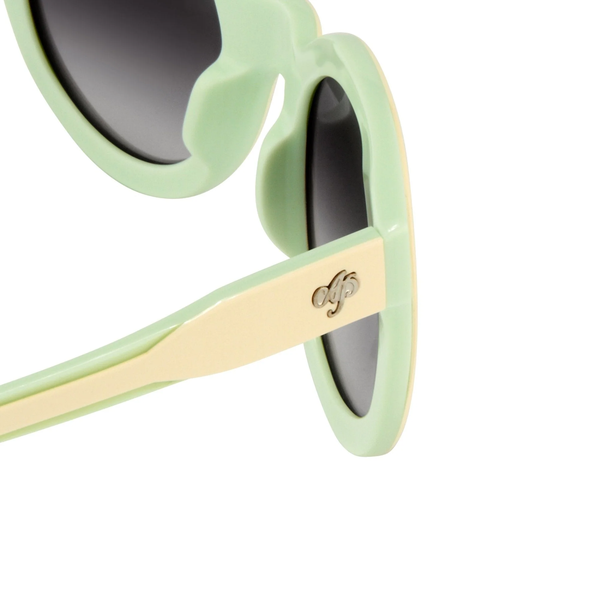 Agent Provocateur Sunglasses Round Cream/Green and Grey - Image 2