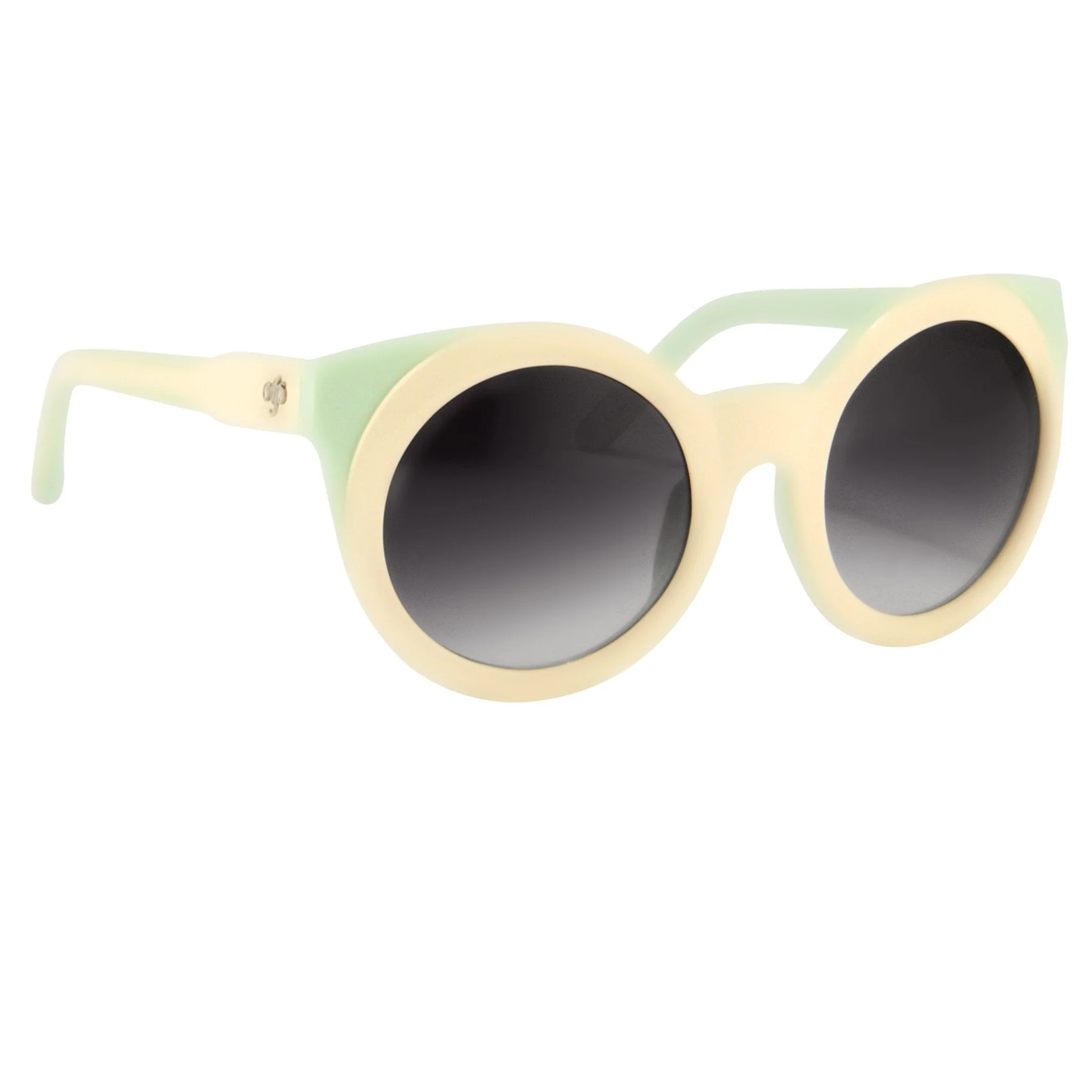 Agent Provocateur Sunglasses Round Cream/Green and Grey - Image 3