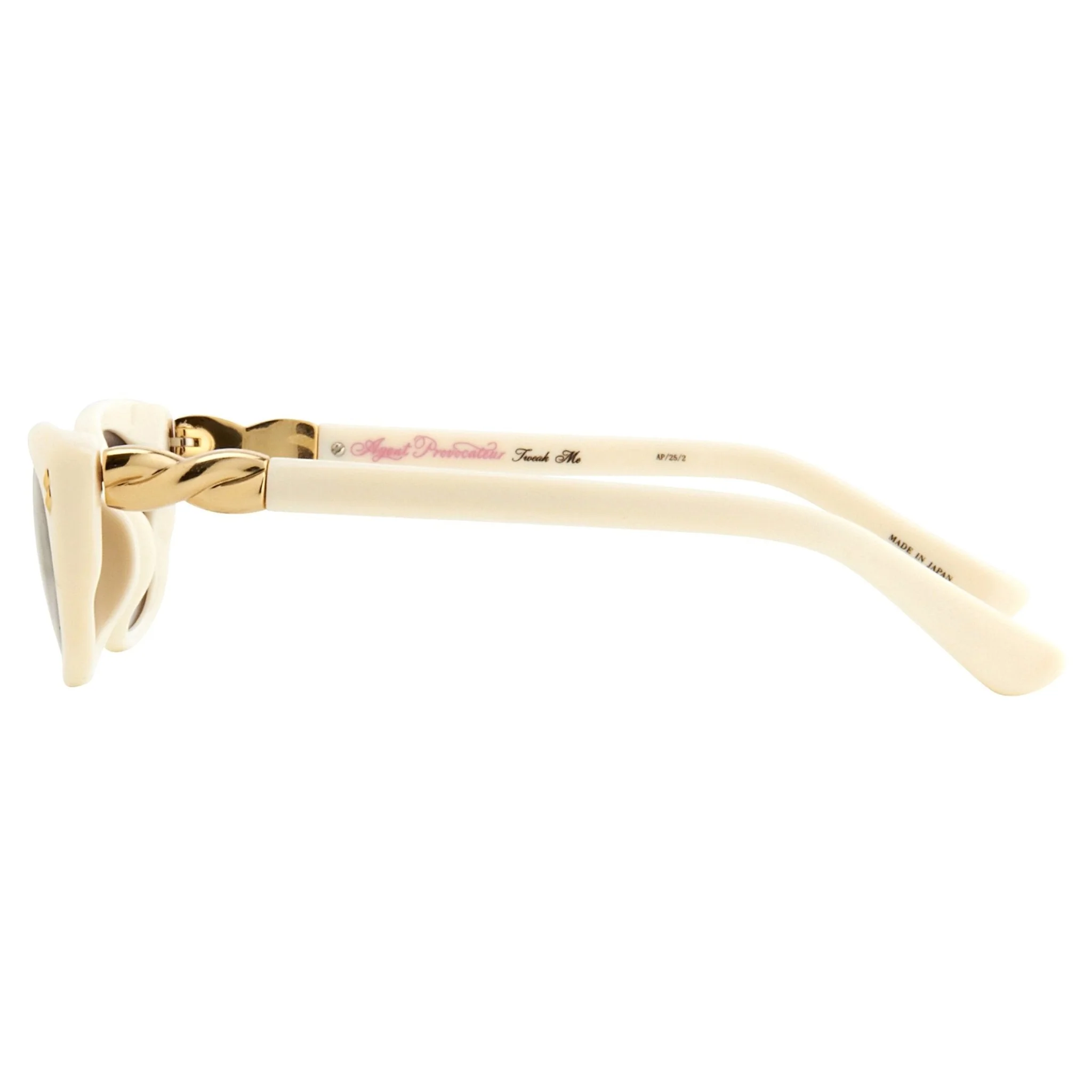 Agent Provocateur Sunglasses Rectangle White and Grey - Image 4