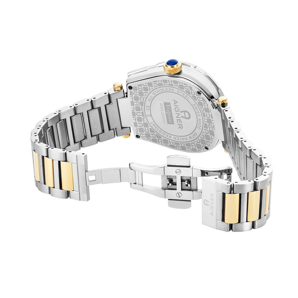 Aigner Trapani Men's Two-Tone Silver Yellow Gold Stainless Steel Watch - Image 3