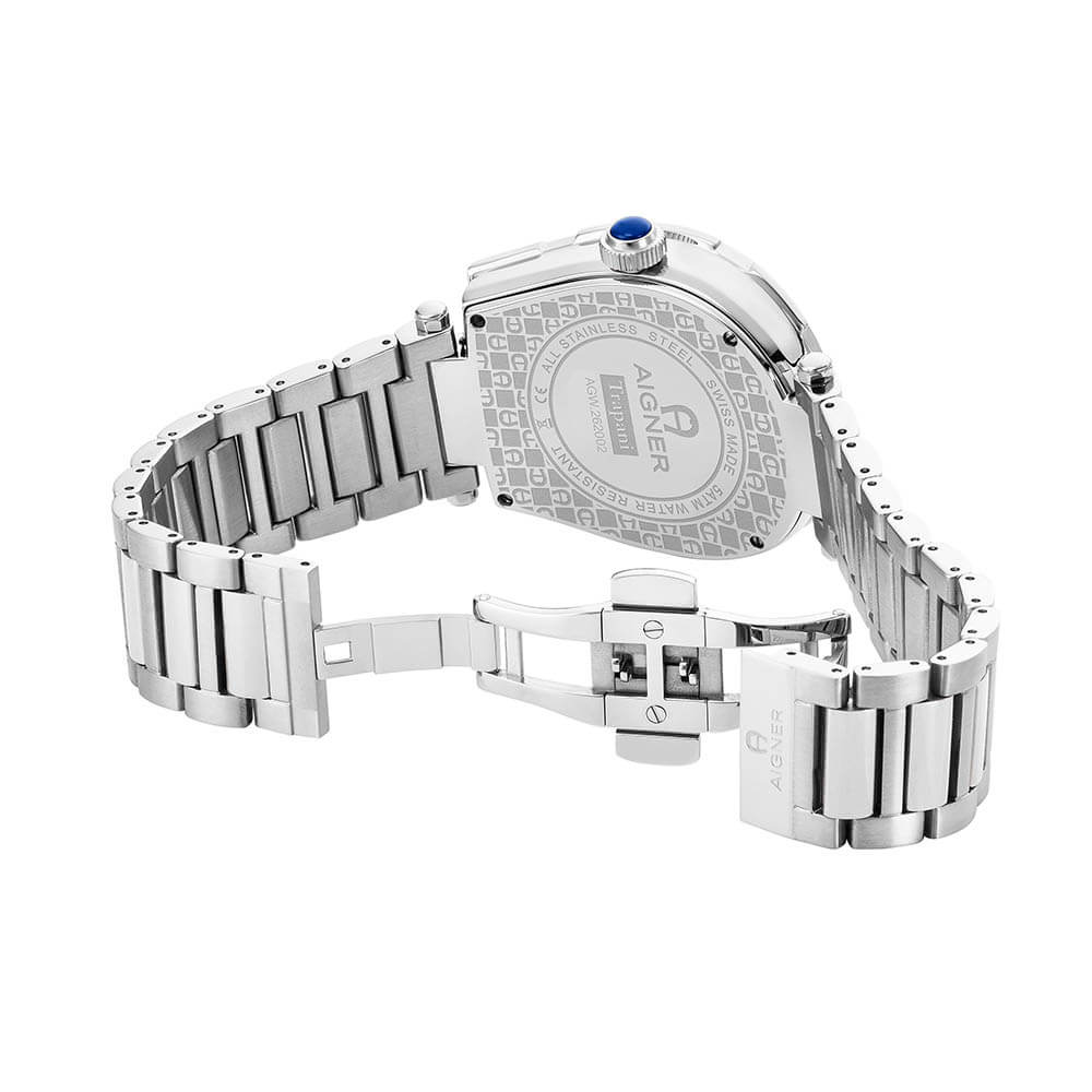 Aigner Trapani Men's Black Stainless Steel Quartz Watch - Image 3