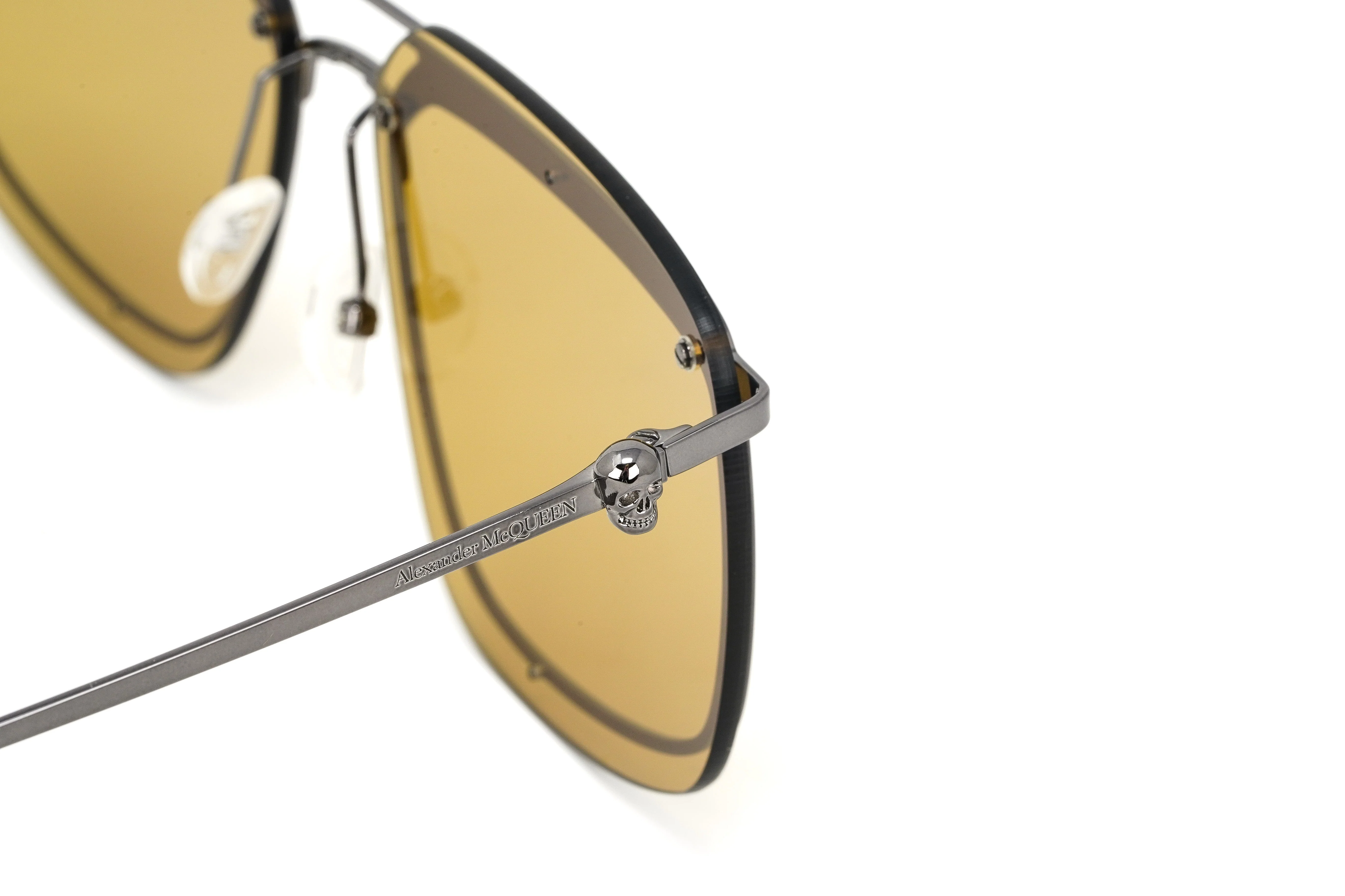 Alexander McQueen Men's Sunglasses Rimless Pilot - Image 6