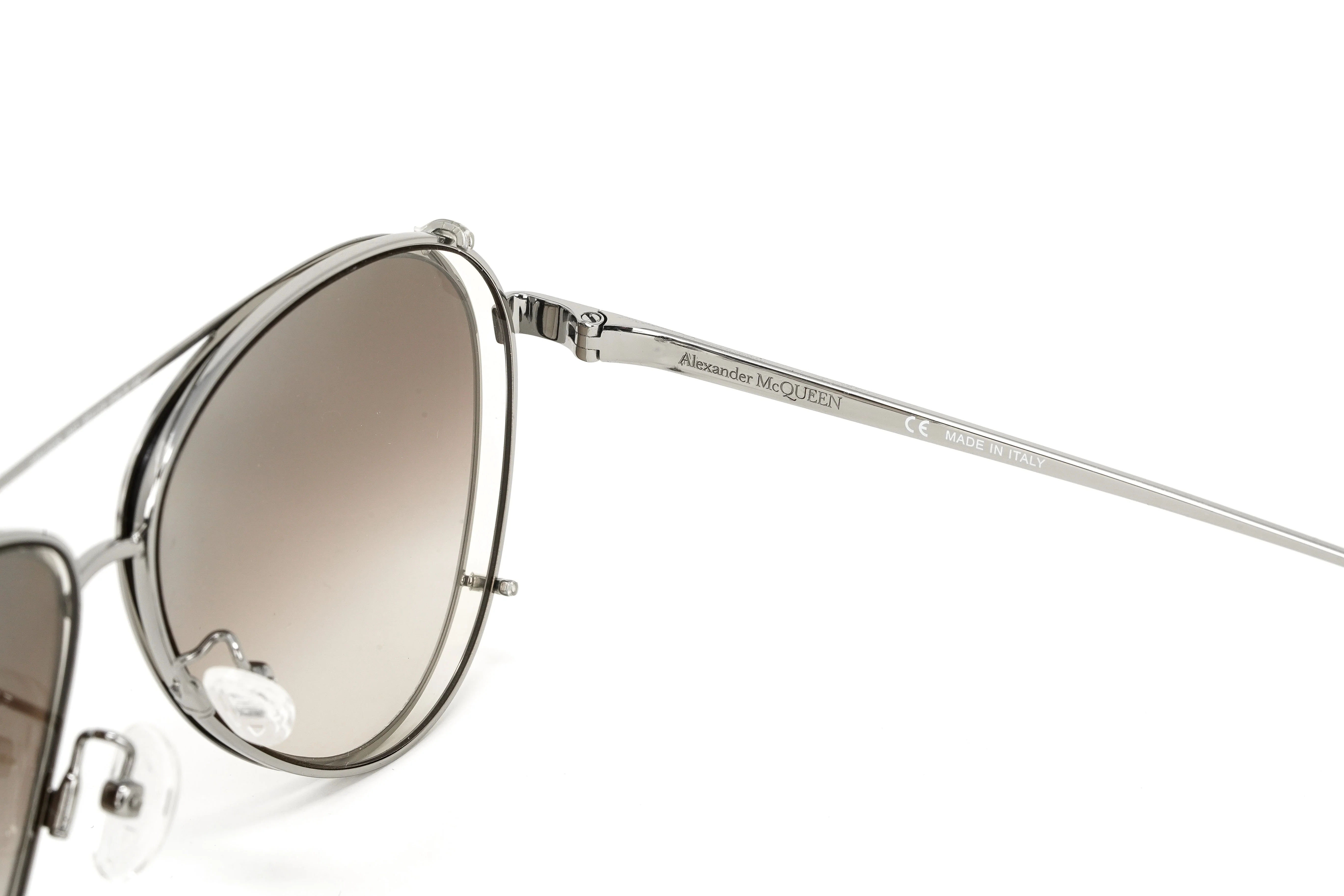 Alexander McQueen Unisex Sunglasses Pilot Bronze - Image 4