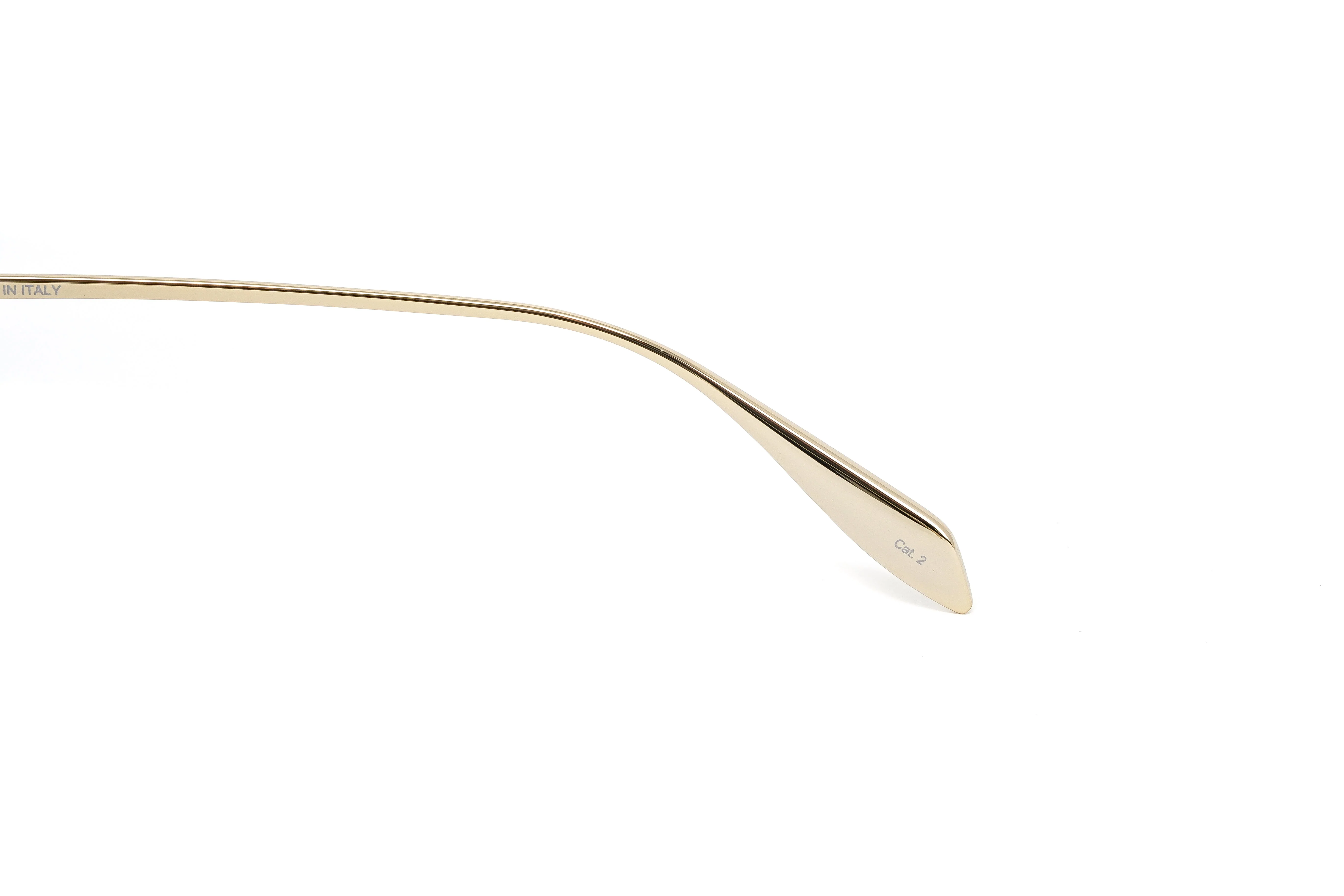 Alexander McQueen Unisex Sunglasses Browline Gold - Image 6