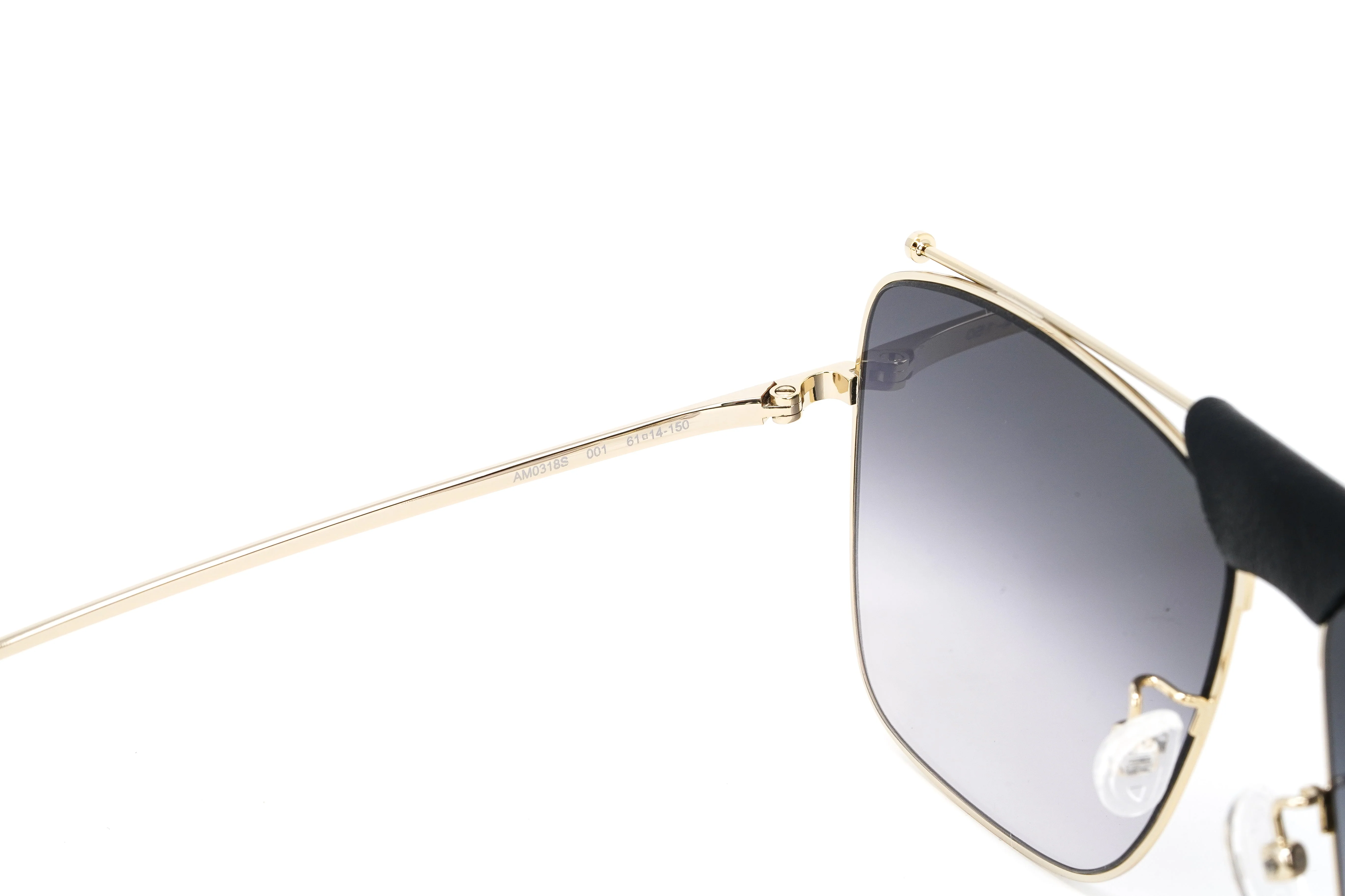 Alexander McQueen Unisex Sunglasses Browline Gold - Image 7