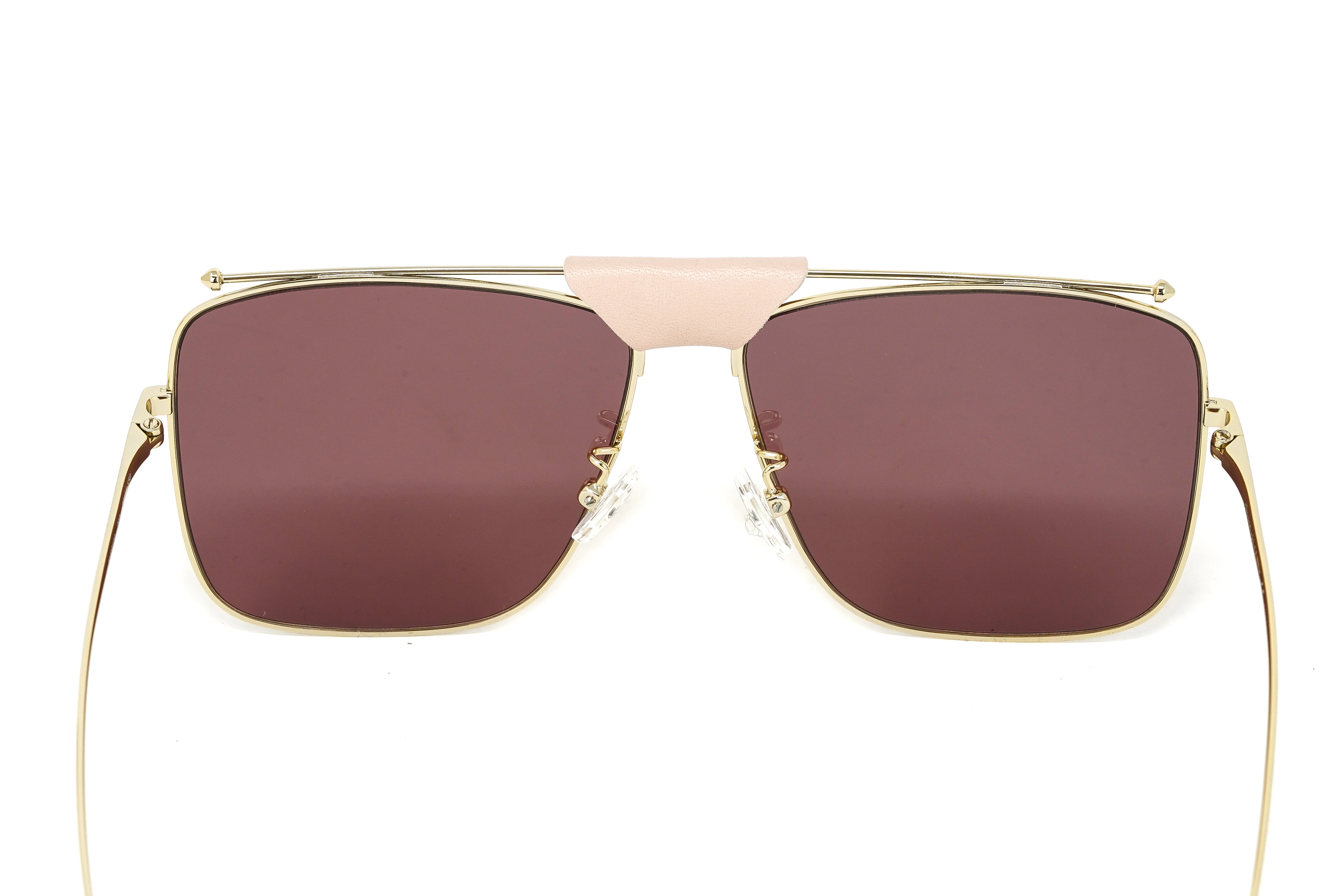 Alexander McQueen Unisex Sunglasses Browline Red - Image 7