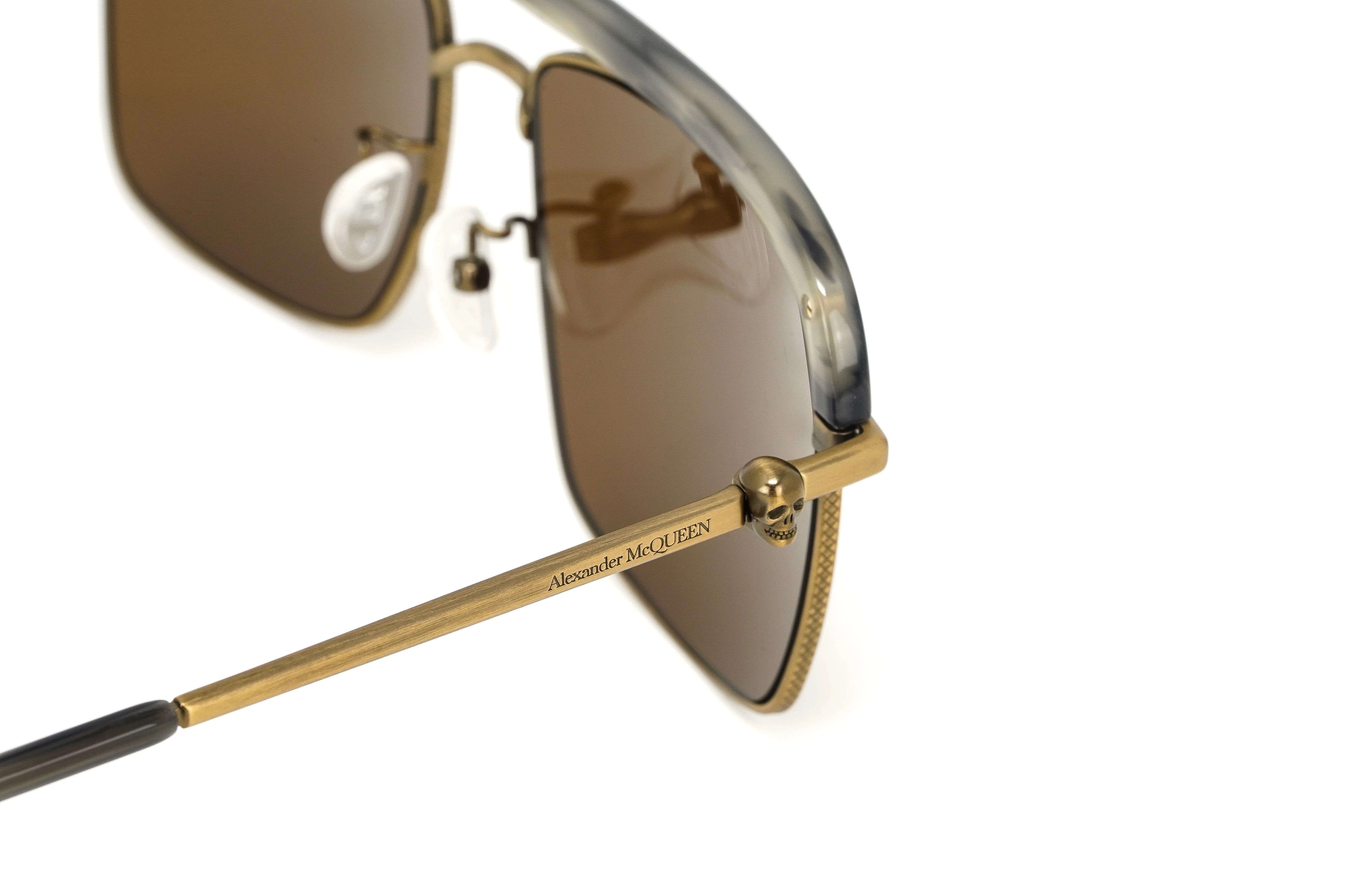 Alexander McQueen Men's Sunglasses Browline Bronze - Image 7