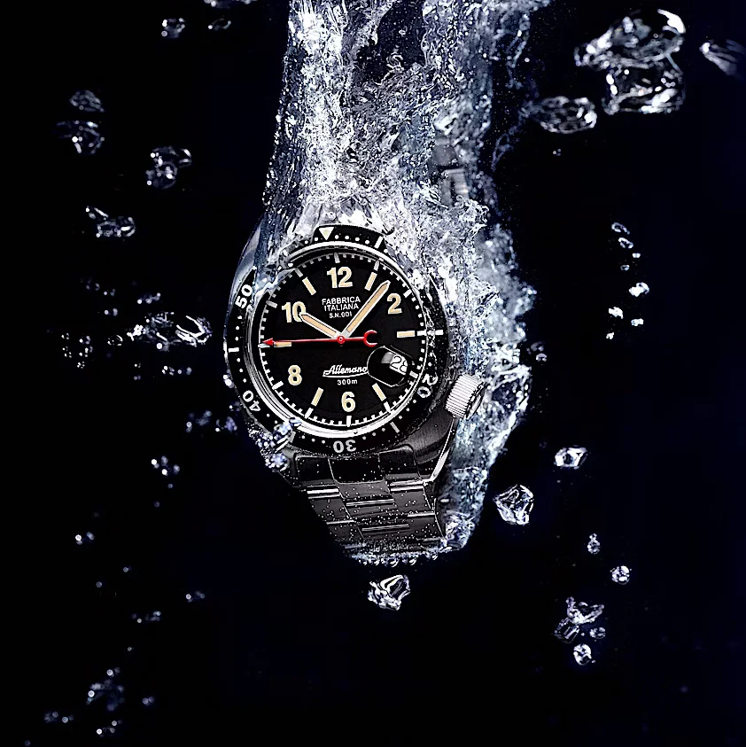 Allemano 1973 Shark Men's Black Watch - Image 3