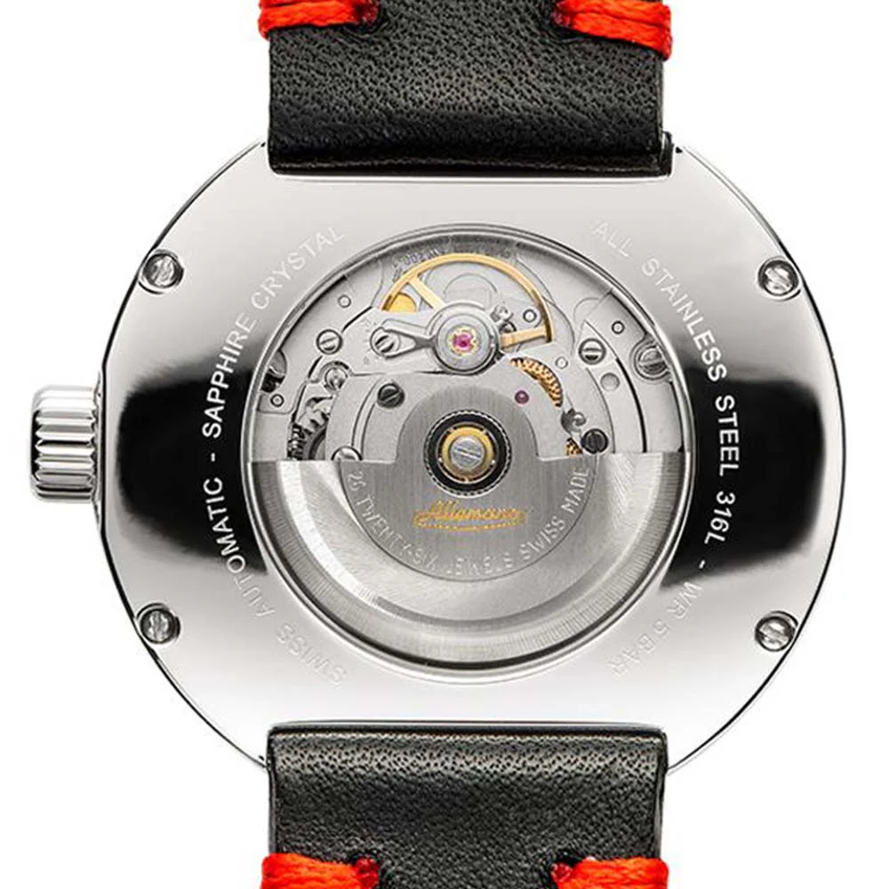 Allemano Day A 1919 Men's Black Polished Watch - Image 3