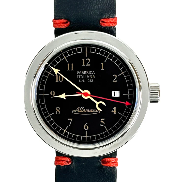 Allemano Day A 1919 Men's Black Polished Watch - Image 7