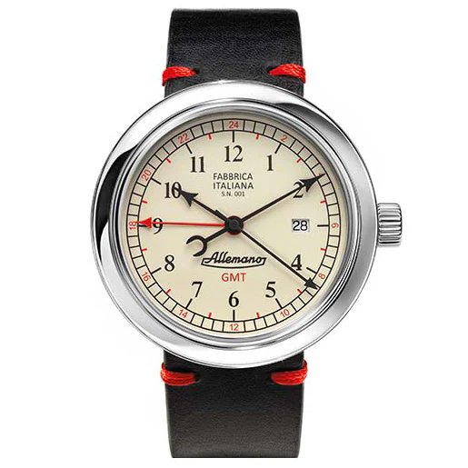 Allemano GMT A 1919 Men's White Watch