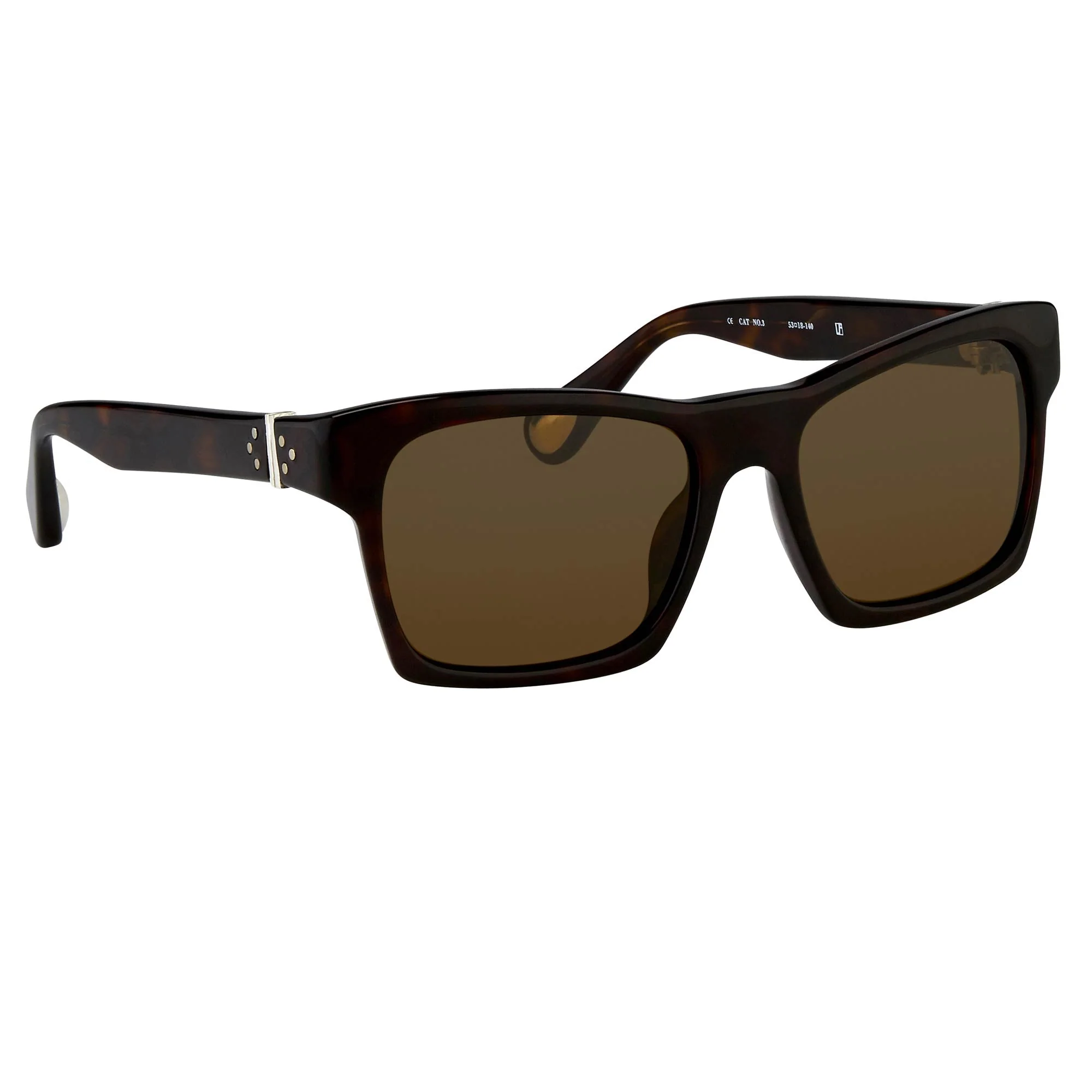 Ann Demeulemeester Sunglasses D-Frame Tortoise Shell and Brown - Image 2