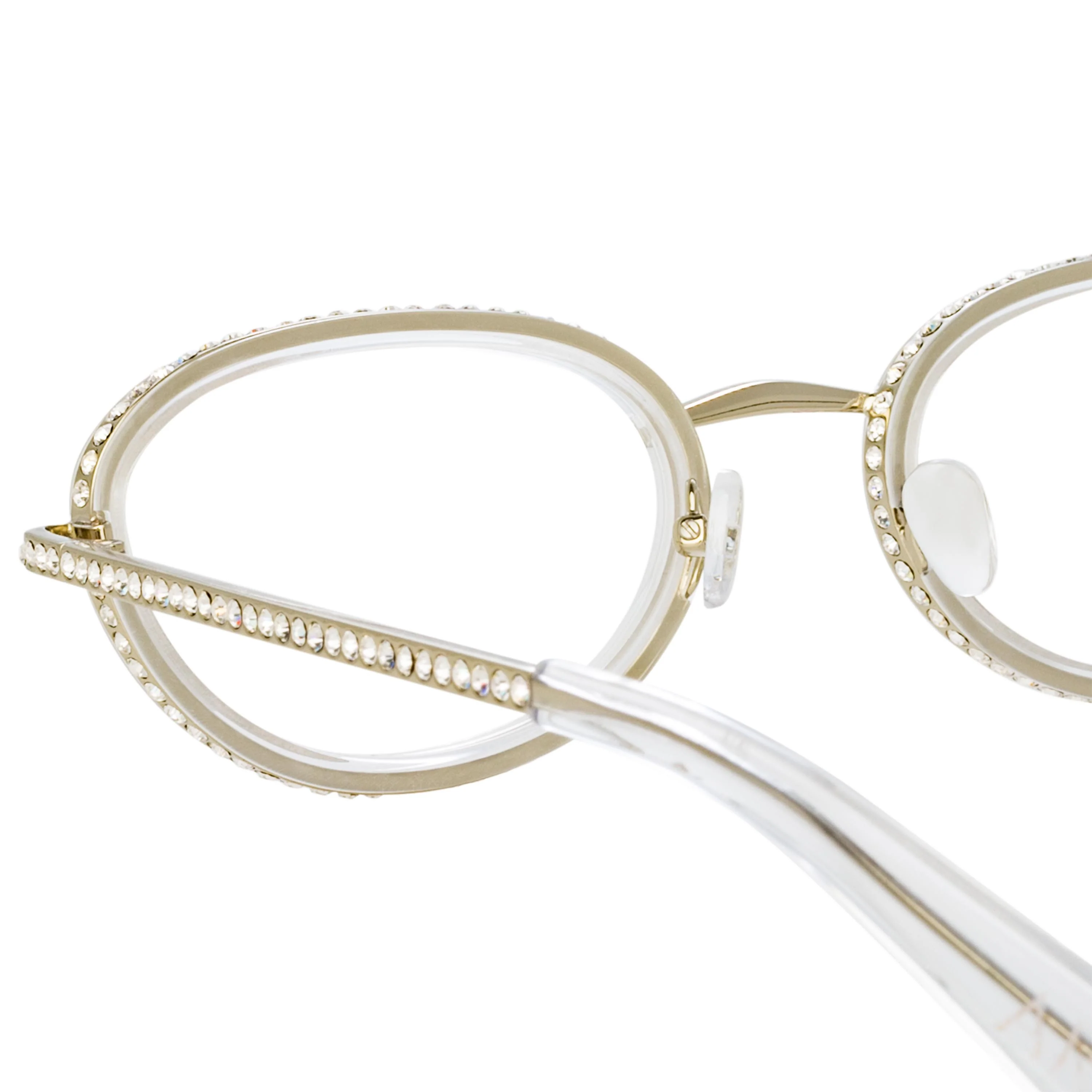 Area Nyc Ladies Oval Clear Eyeglasses - Image 3