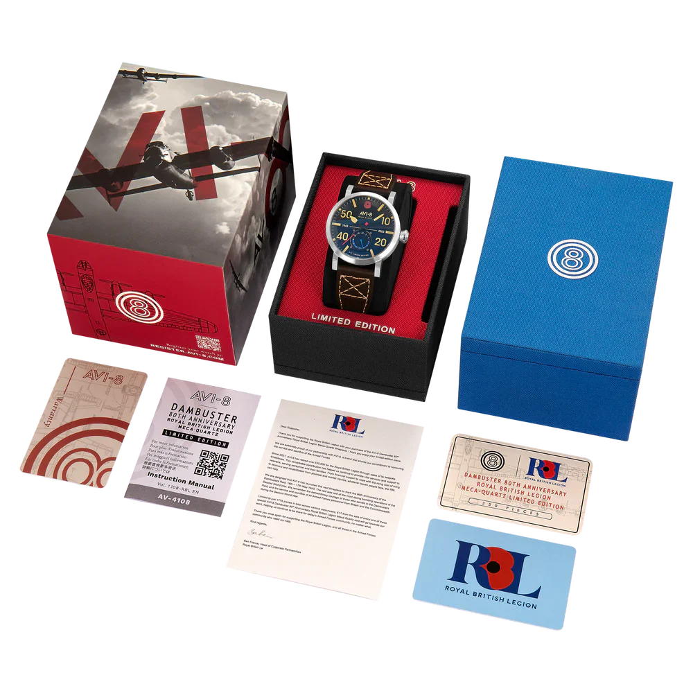 AVI-8-Mens Watch Dambuster Limited 80th Anniversary Royal British Legion - Image 2