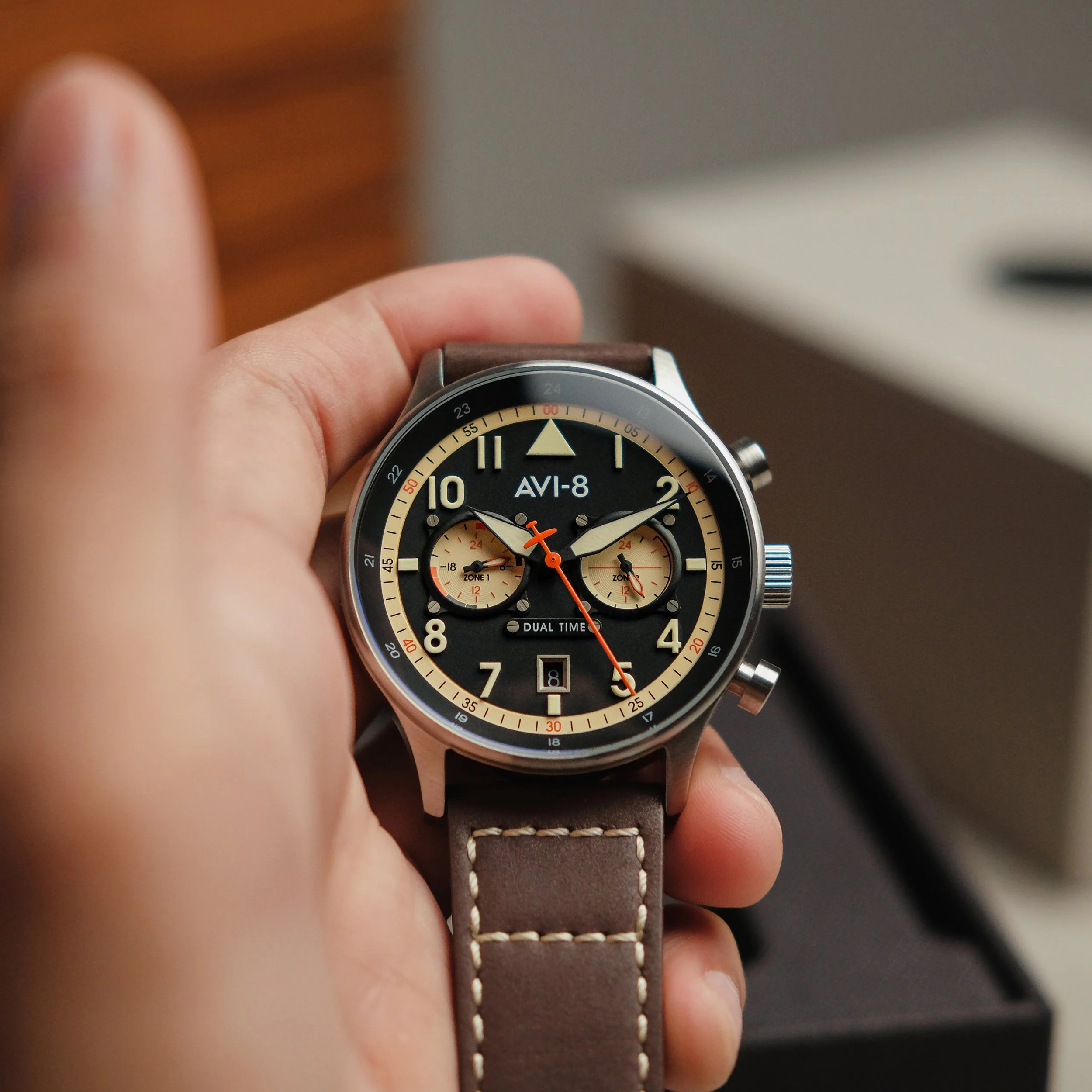 AVI-8 Carey Dual Time Manston Watch - Image 5