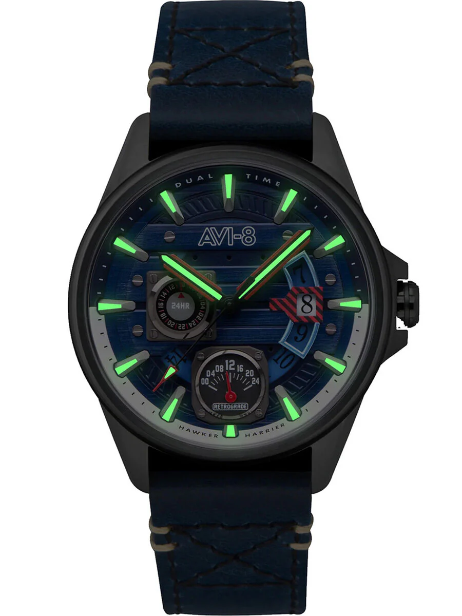 AVI-8 Hawker Harrier Farley Blue Mens Watch - Image 5