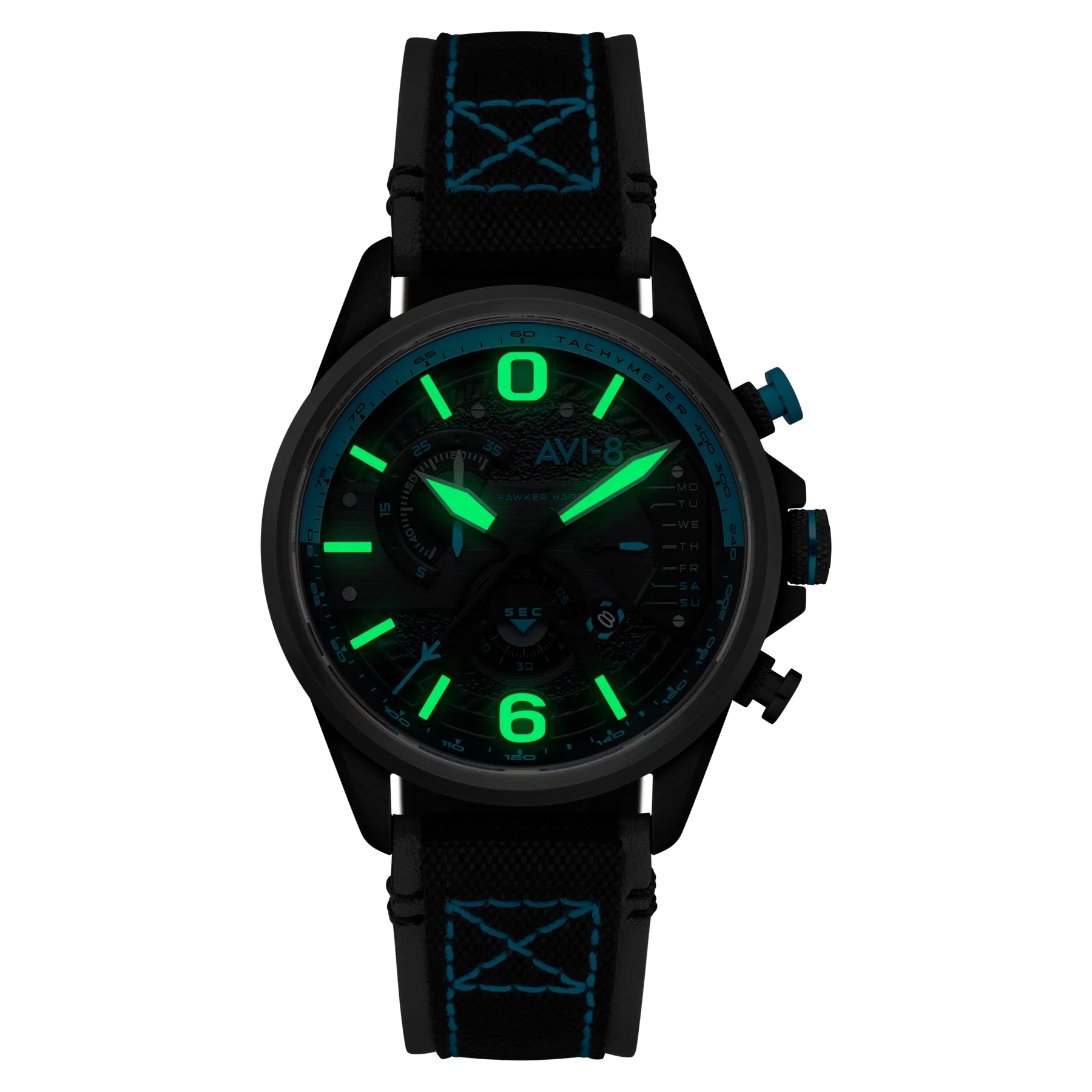 AVI-8 Hawker Harrier Retrograde Chronograph Watch Blue - Image 2
