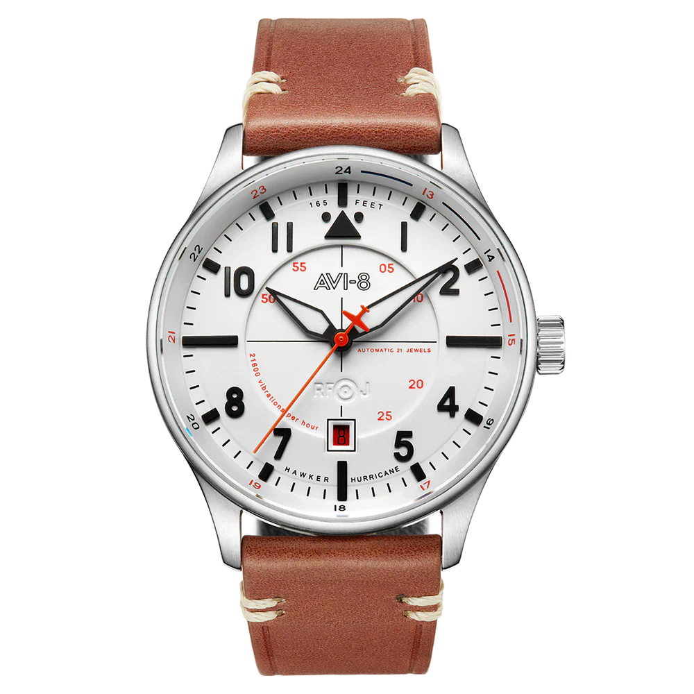 AVI-8 Kent Automatic Men's White Brown Watch