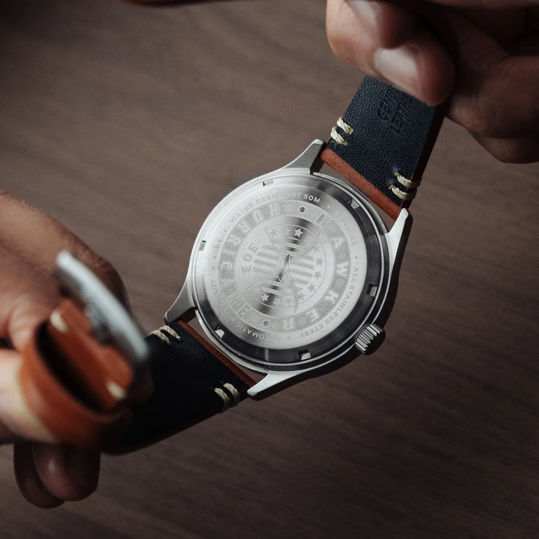 AVI-8 Kent Automatic Men's White Brown Watch - Image 5