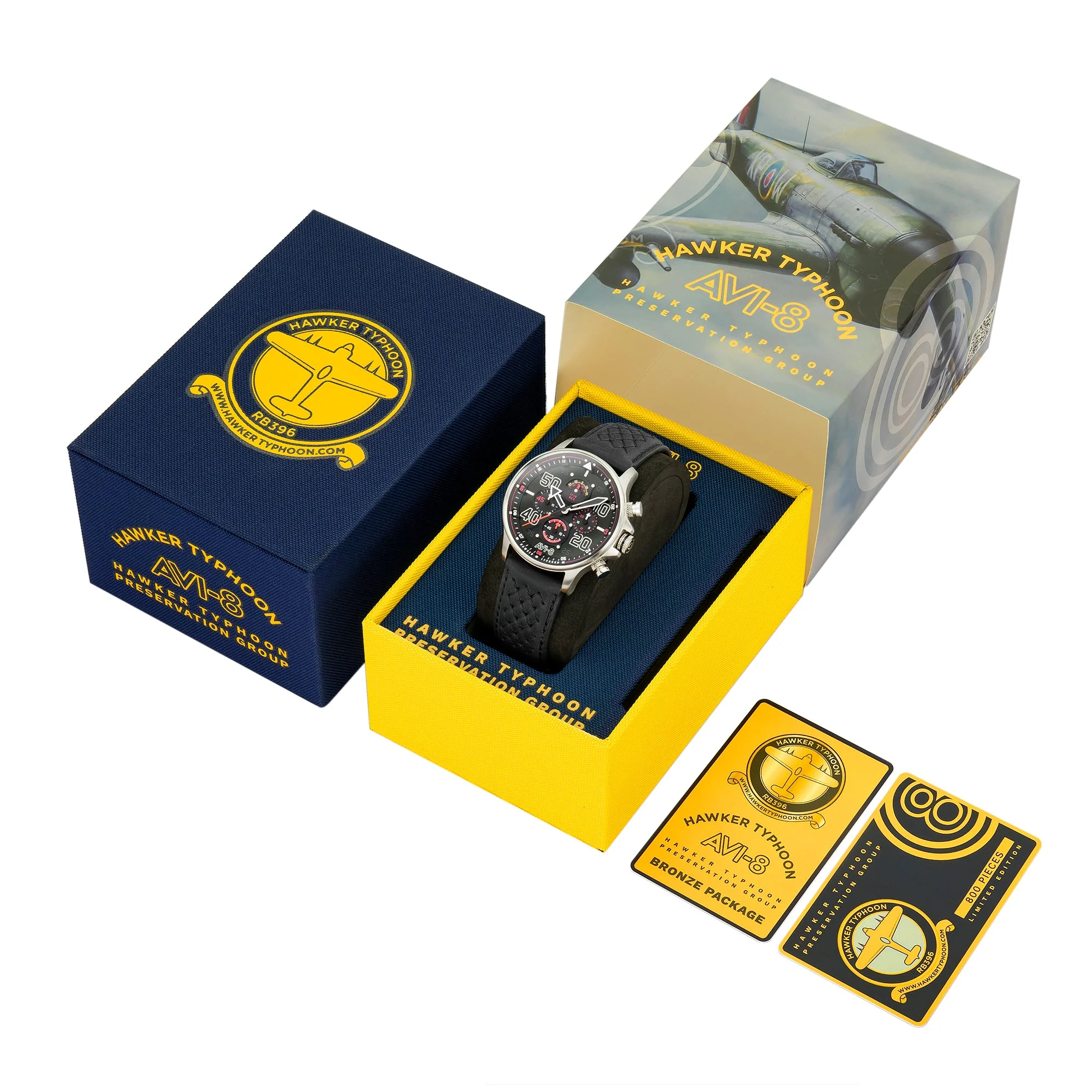 AVI-8 Leska Hawker Typhoon RB396 Sheila Chronograph Watch - Image 2