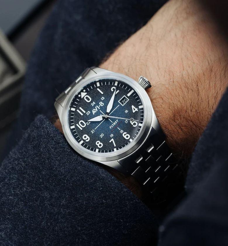 AVI-8 Men's Blue Flyboy Automatic Watch - Image 2