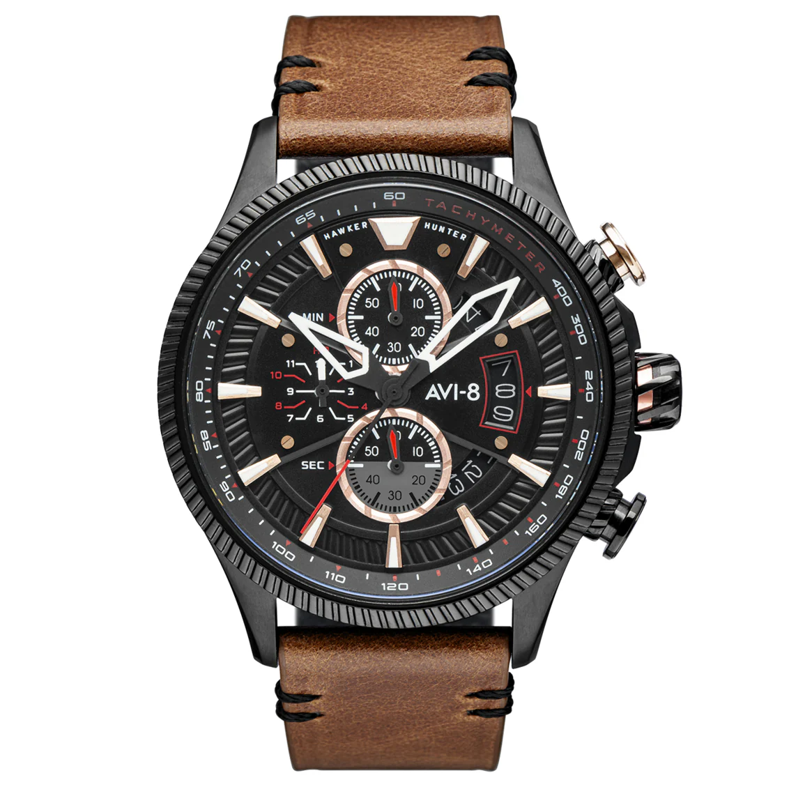 AVI-8 Men's Desert Brown Hawker Hunter Avon Watch