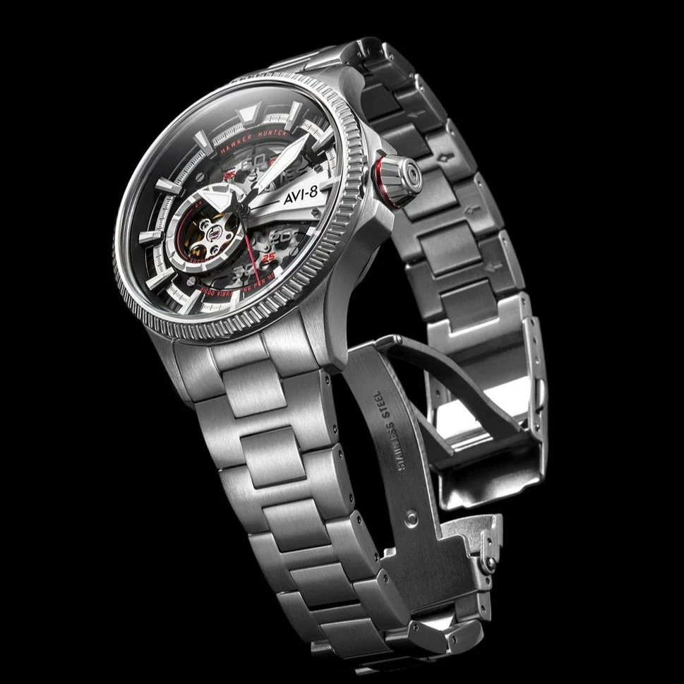 AVI-8 Men's Diables Rouges Hawker Hunter Avon Watch - Image 3