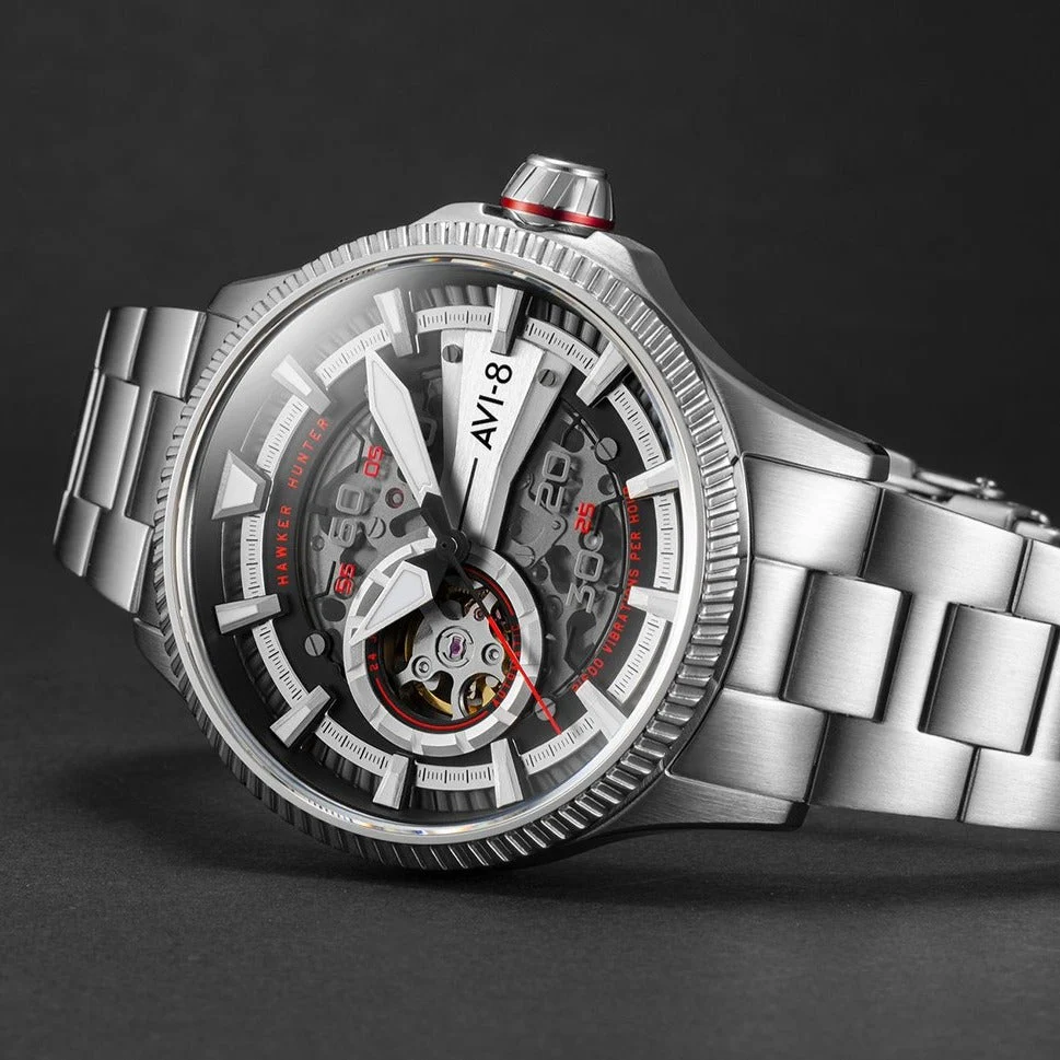 AVI-8 Men's Diables Rouges Hawker Hunter Avon Watch - Image 4
