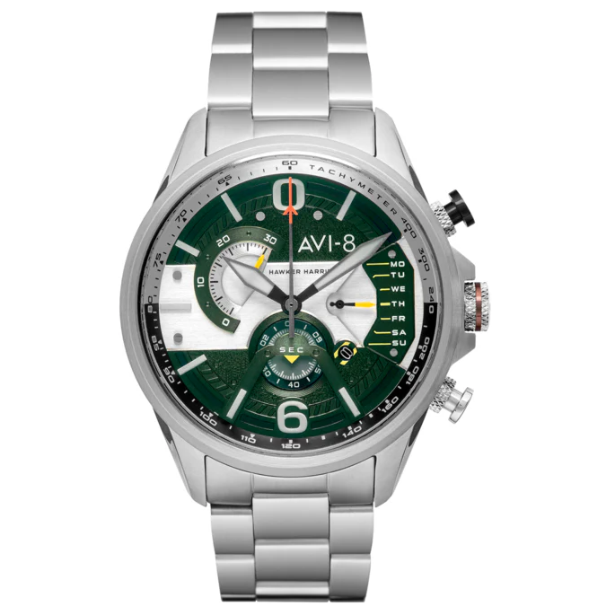AVI-8 Men's Green Hawker Hunter Chronograph Watch