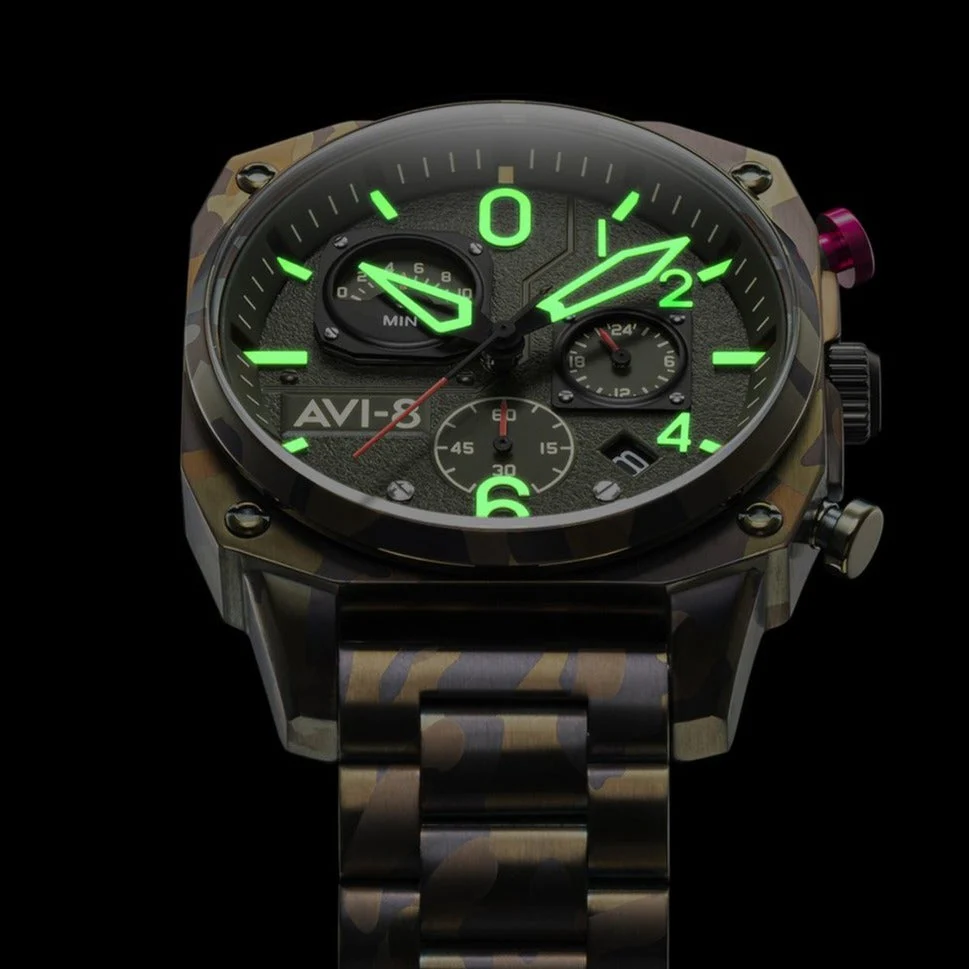 AVI-8 Men's Ground Camo Hawker Hunter Watch - Image 3