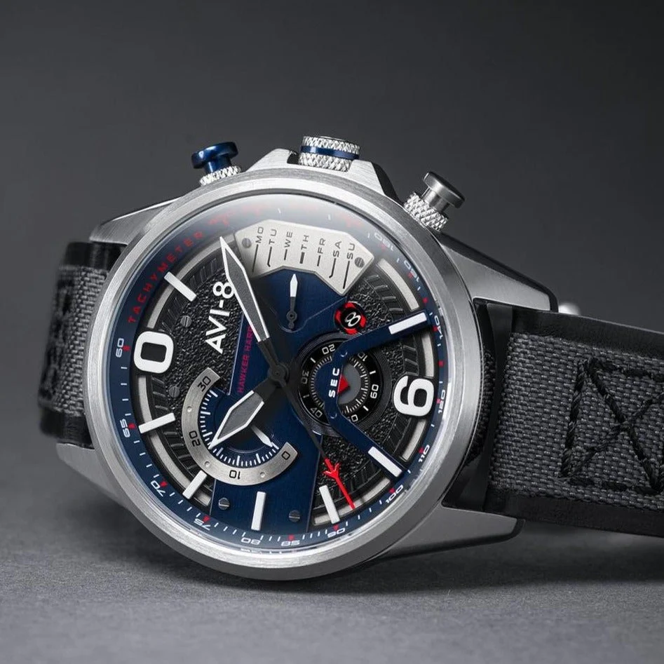 AVI-8 Men's Marine Grey Hawker Harrier II Watch - Image 4