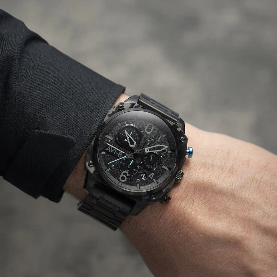 AVI-8 Men's Night Camo Hawker Hunter Watch - Image 2
