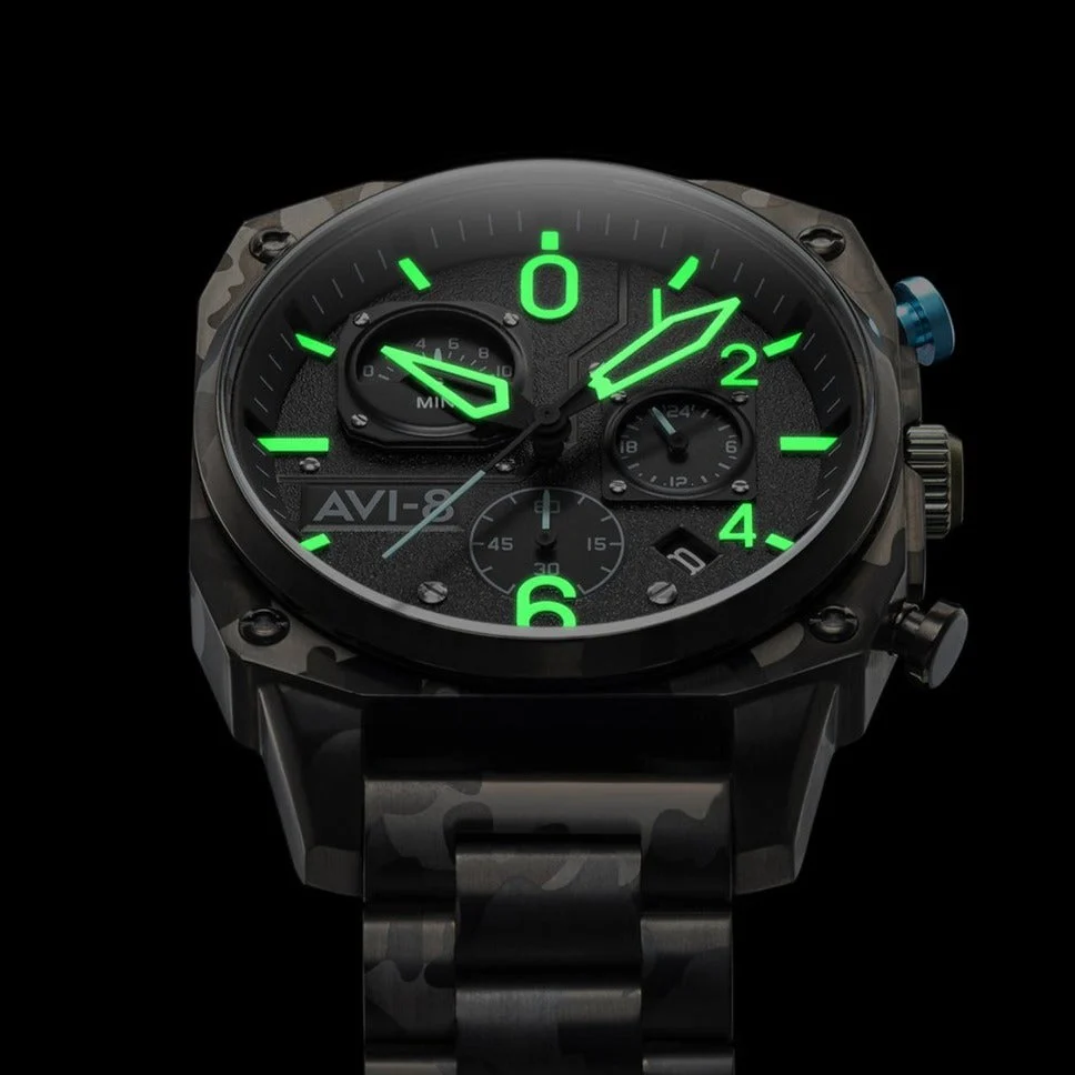 AVI-8 Men's Night Camo Hawker Hunter Watch - Image 3