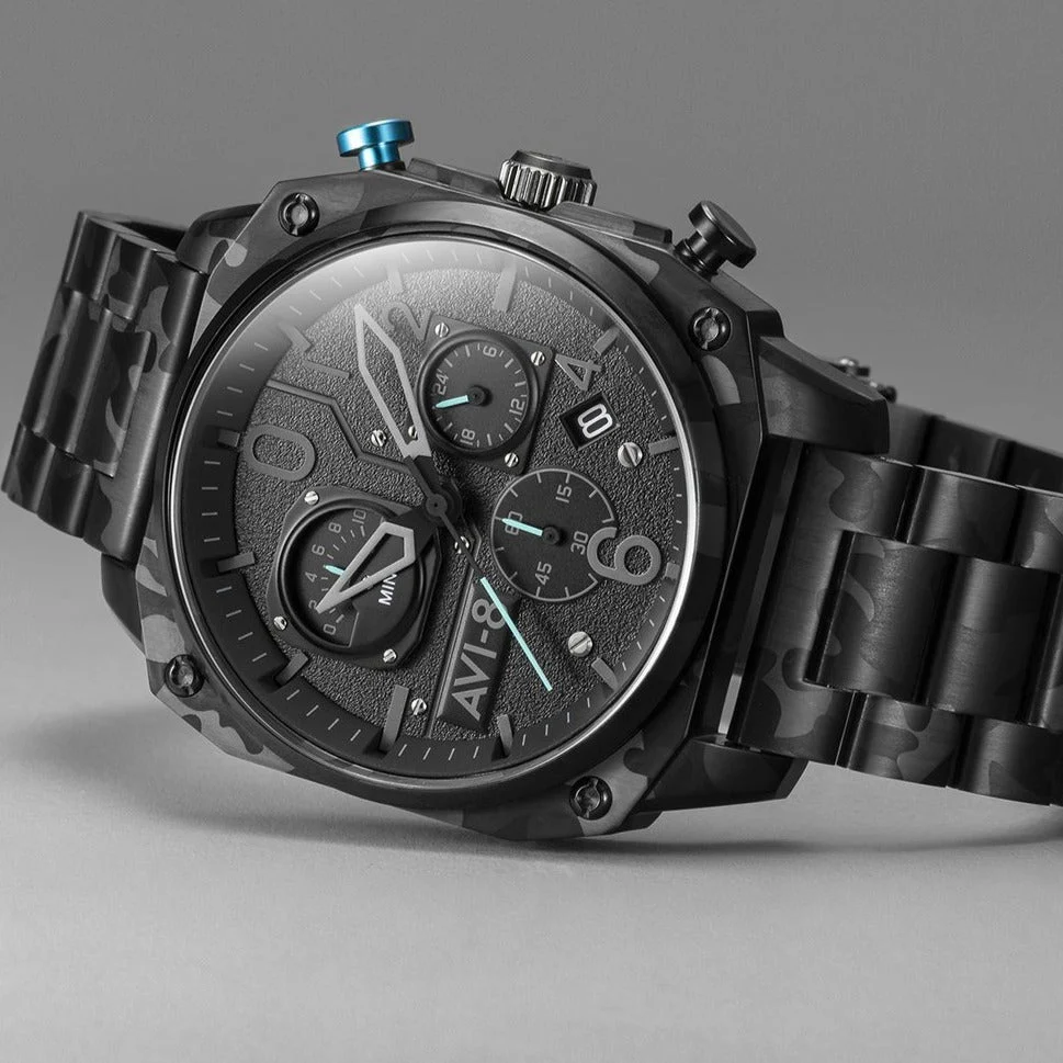 AVI-8 Men's Night Camo Hawker Hunter Watch - Image 4