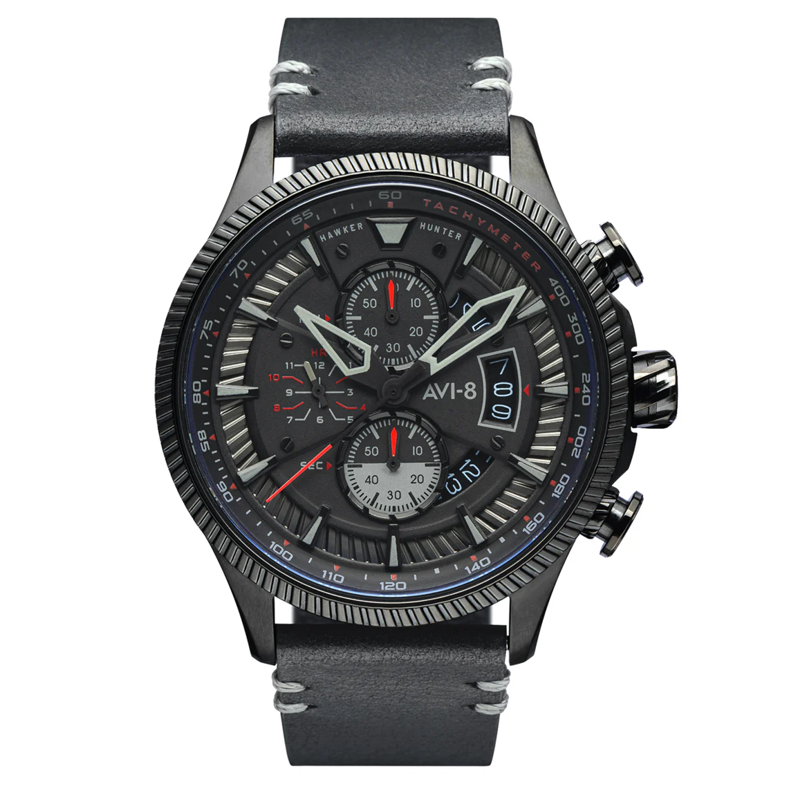 AVI-8 Men's Stealth Black Hawker Hunter Avon Watch