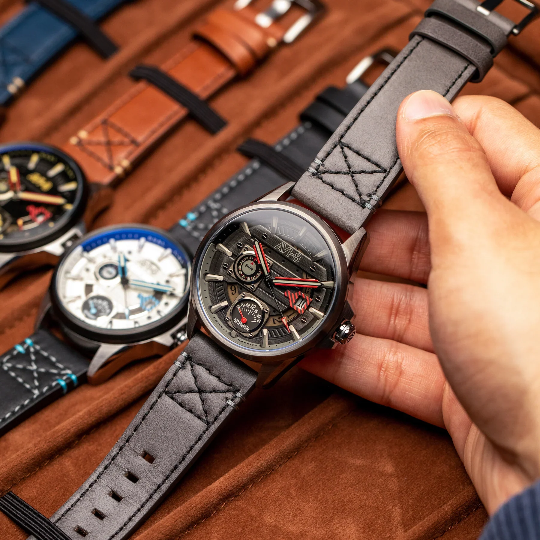 AVI-8 Hawker Harrier Farley Black Men's Watch - Image 3