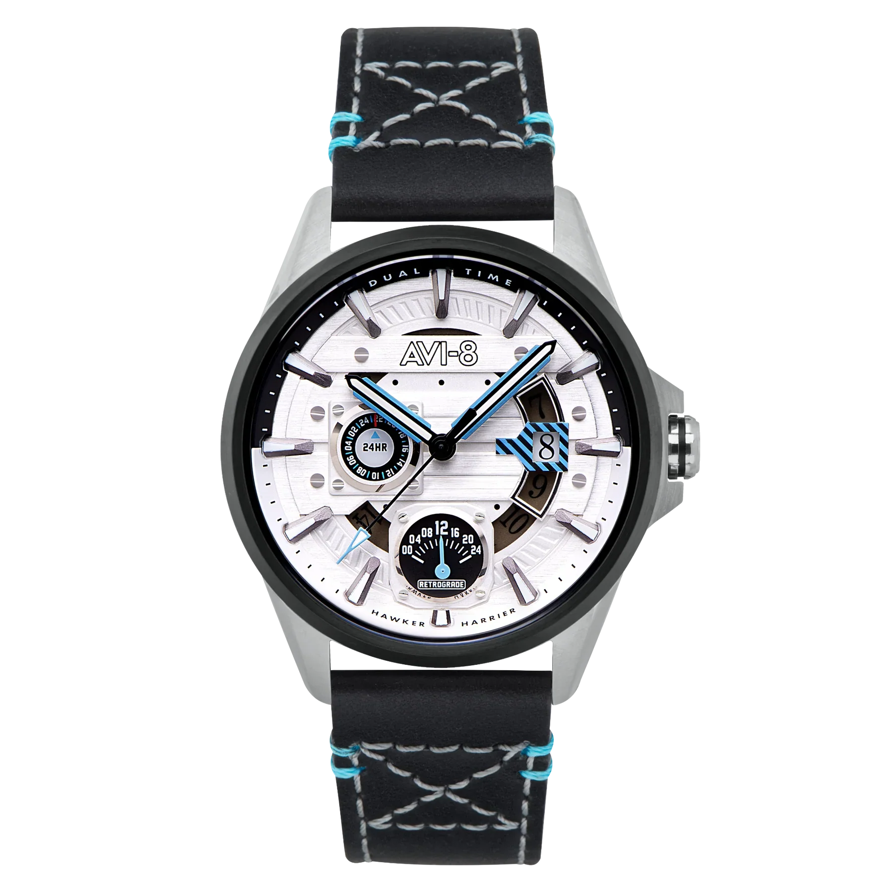 AVI-8 Hawker Harrier Men's White Black Multifunction Watch