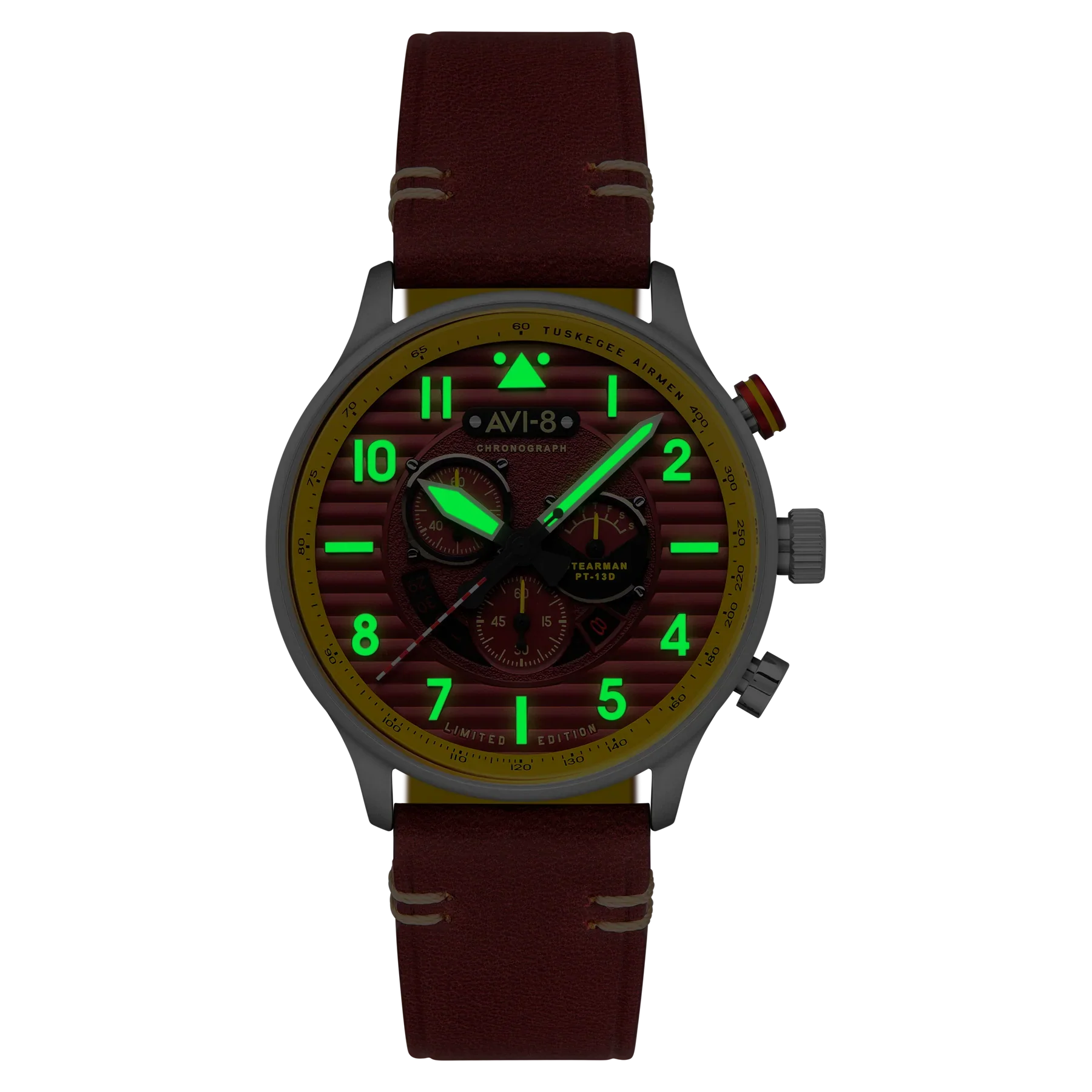 AVI-8 Watch Flyboy Spirit Of Tuskegee Red - Image 2