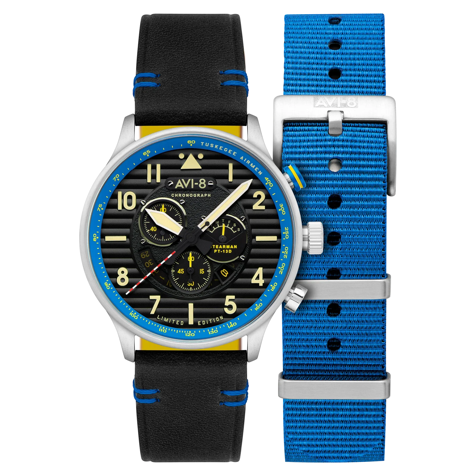 AVI-8 Watch Flyboy Spirit Of Tuskegee Blue Mens