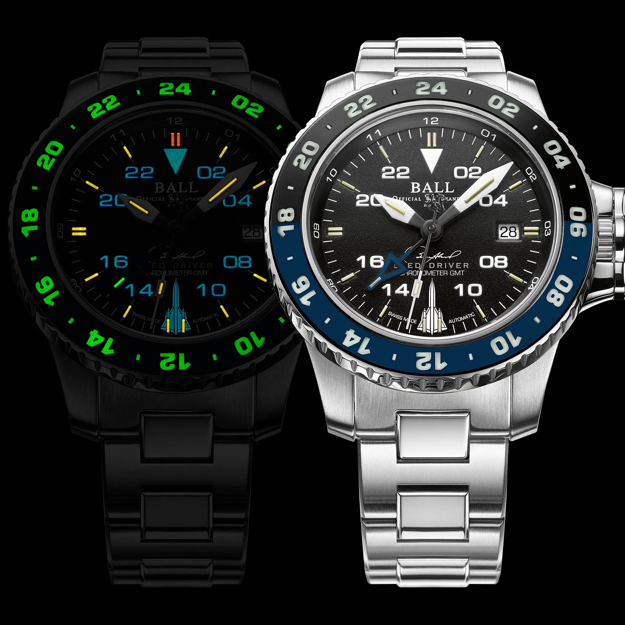 Ball Engineer Hydrocarbon AeroGMT Sled Driver Men's Black Watch - Image 2