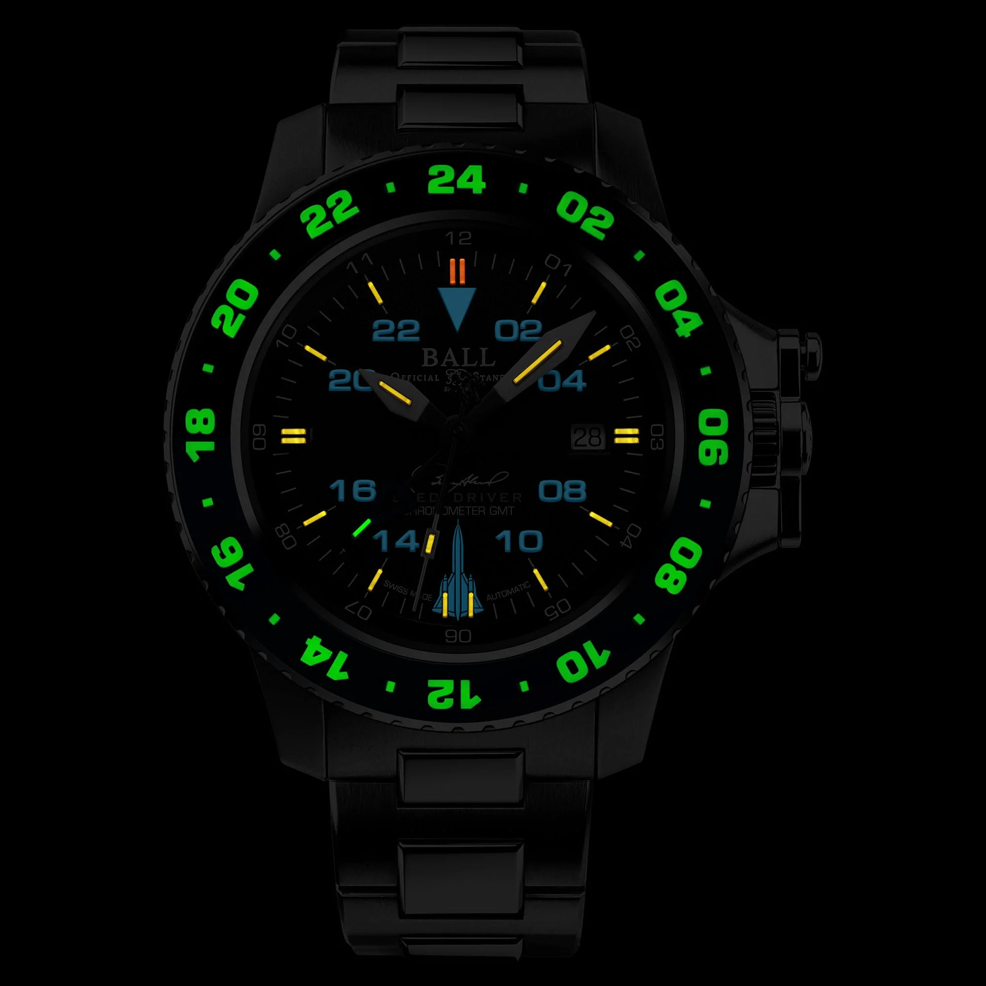 Ball Engineer Hydrocarbon AeroGMT Sled Driver Men's Black Watch - Image 3