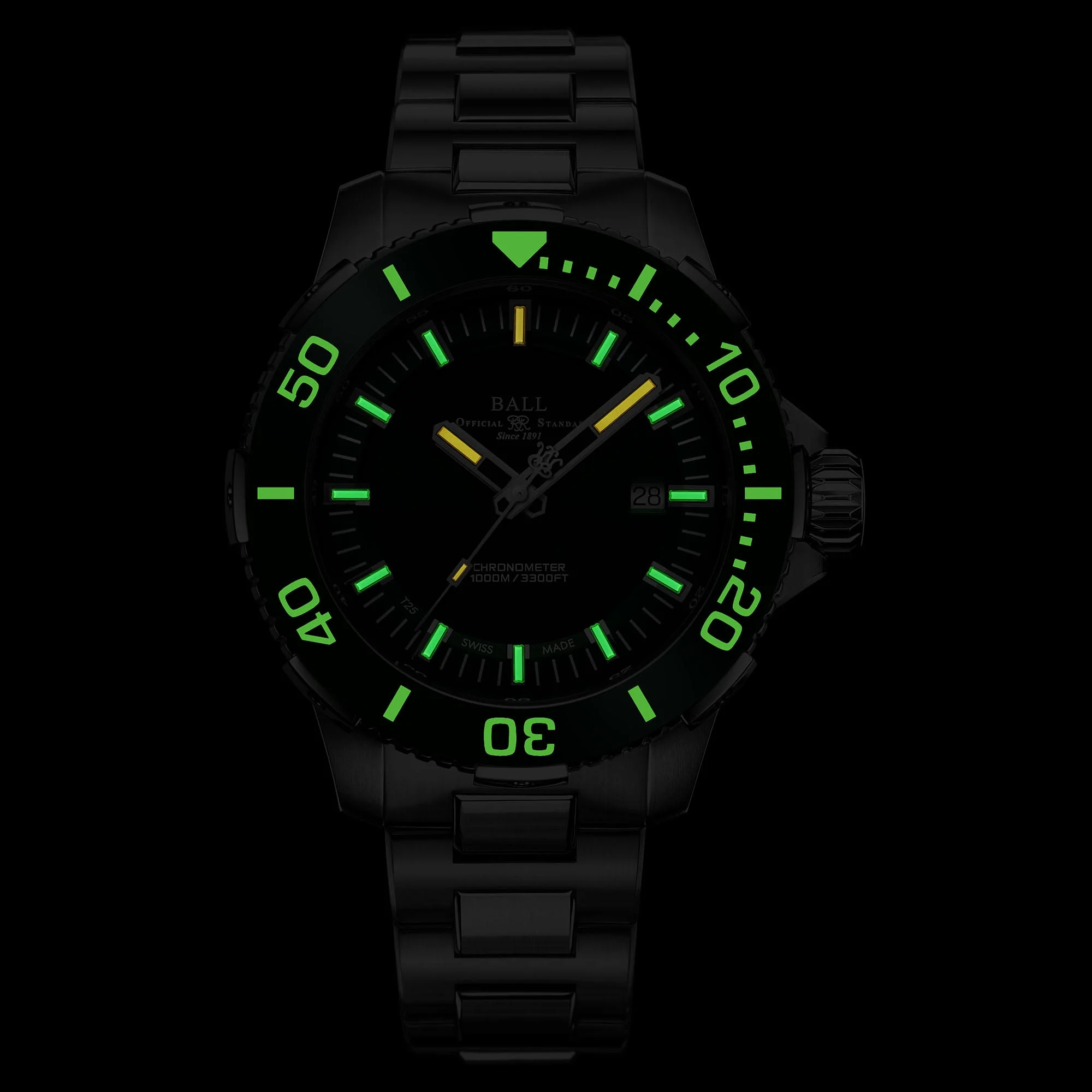Ball Engineer Hydrocarbon Deep QUEST Ceramic Men's Green Watch - Image 2