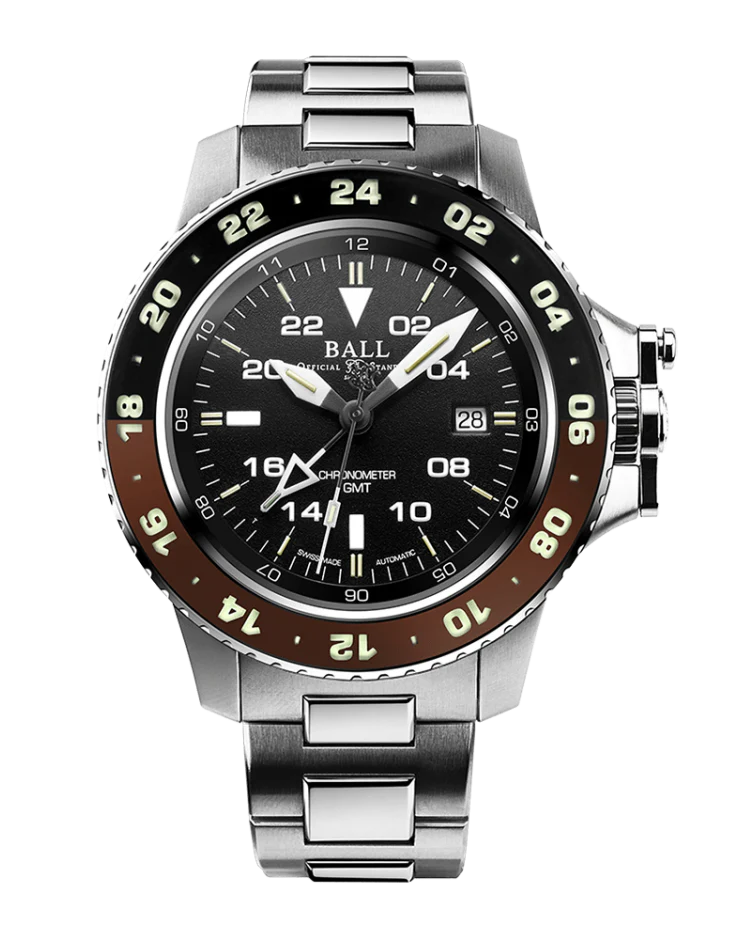 Ball Men's Watch Engineer Hydrocarbon AeroGMT II Black