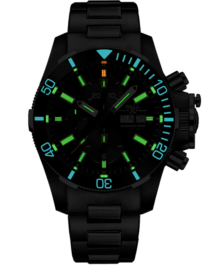 Ball Men's Watch Submarine Warfare Ceramic Chronograph Black - Image 2